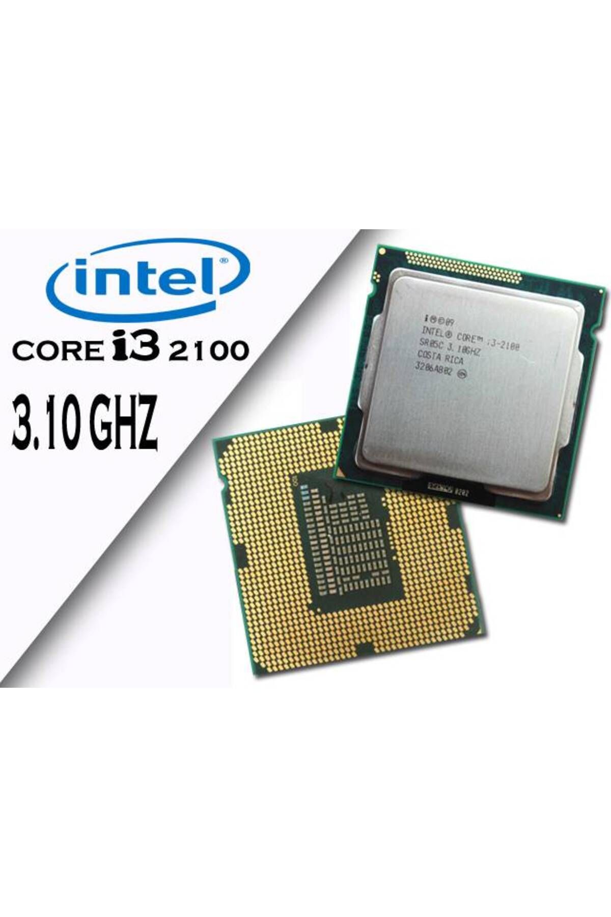 Intel Core I3-2100 Işlemci 3m Önbellek, 3,10 Ghz H61 Anakart Uyumlu