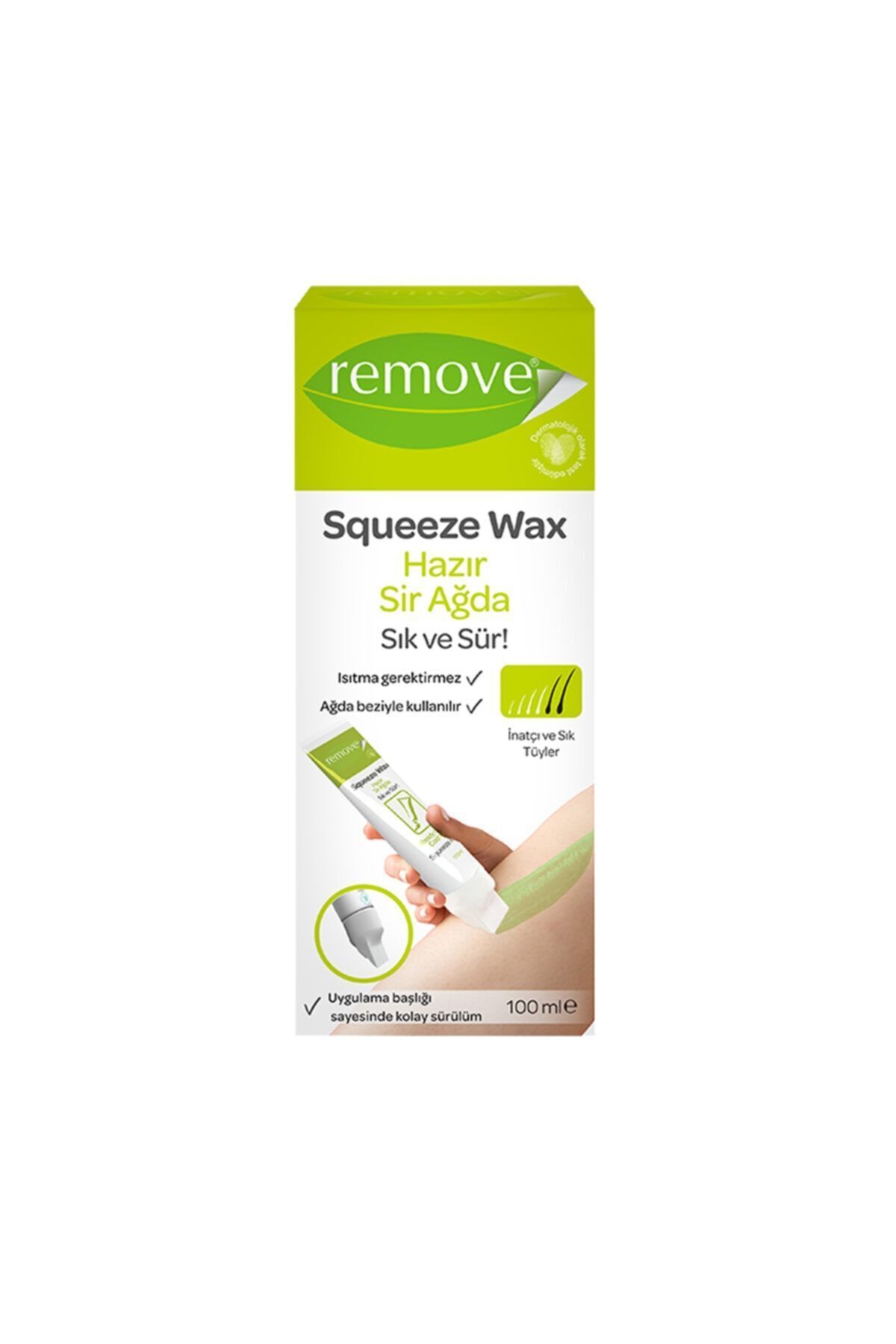 remove Squeeze Inatçı Ve Sık Tüyler Wax Hazır Sir Ağda 100 Ml