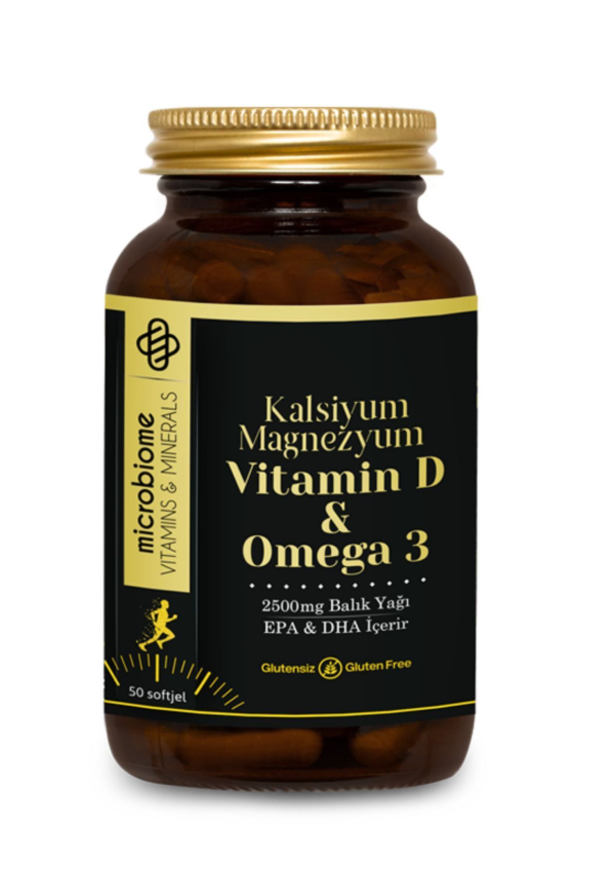 Microbiome Kalsiyum, Magnezyum, Vitamin D & Omega 3 50 Softjel