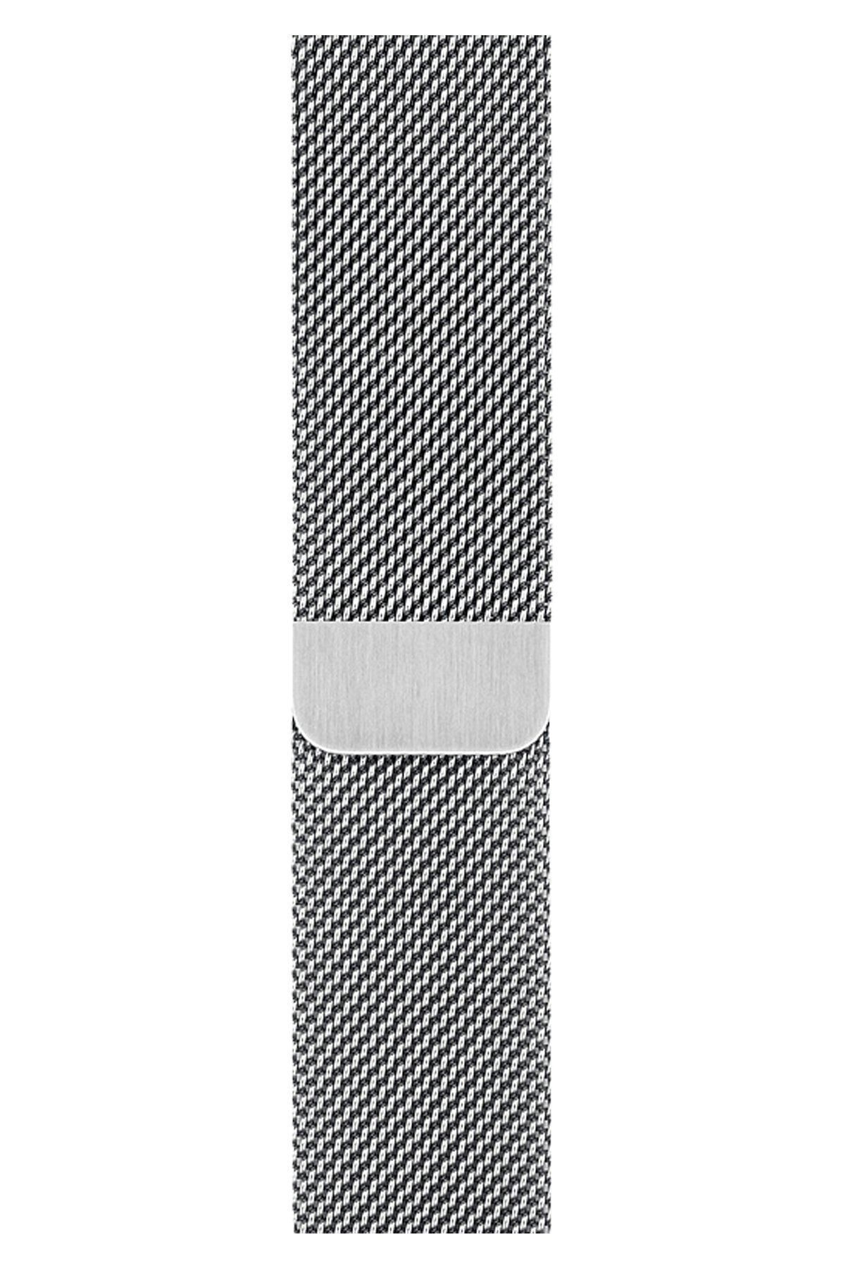 Fibaks Watch 2 3 4 5 6 Se Nike 42mm 44mm Uyumlu Kordon Kayış Bileklik Milano Loop Metal Örgü