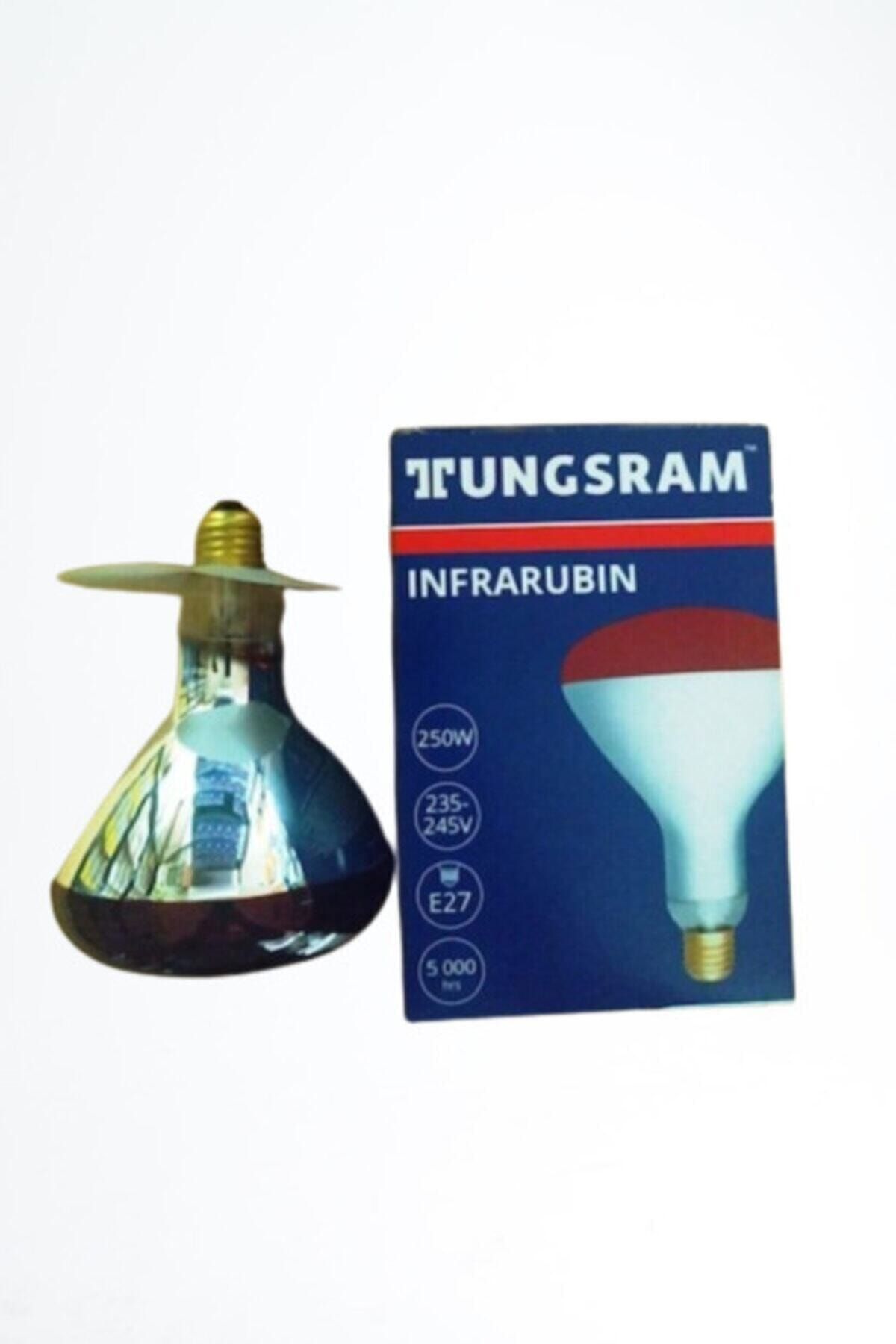 TUNGSRAM Infrared Ampul Isıtıcılı Lamba (250 W) Kırmızı-5 Adet