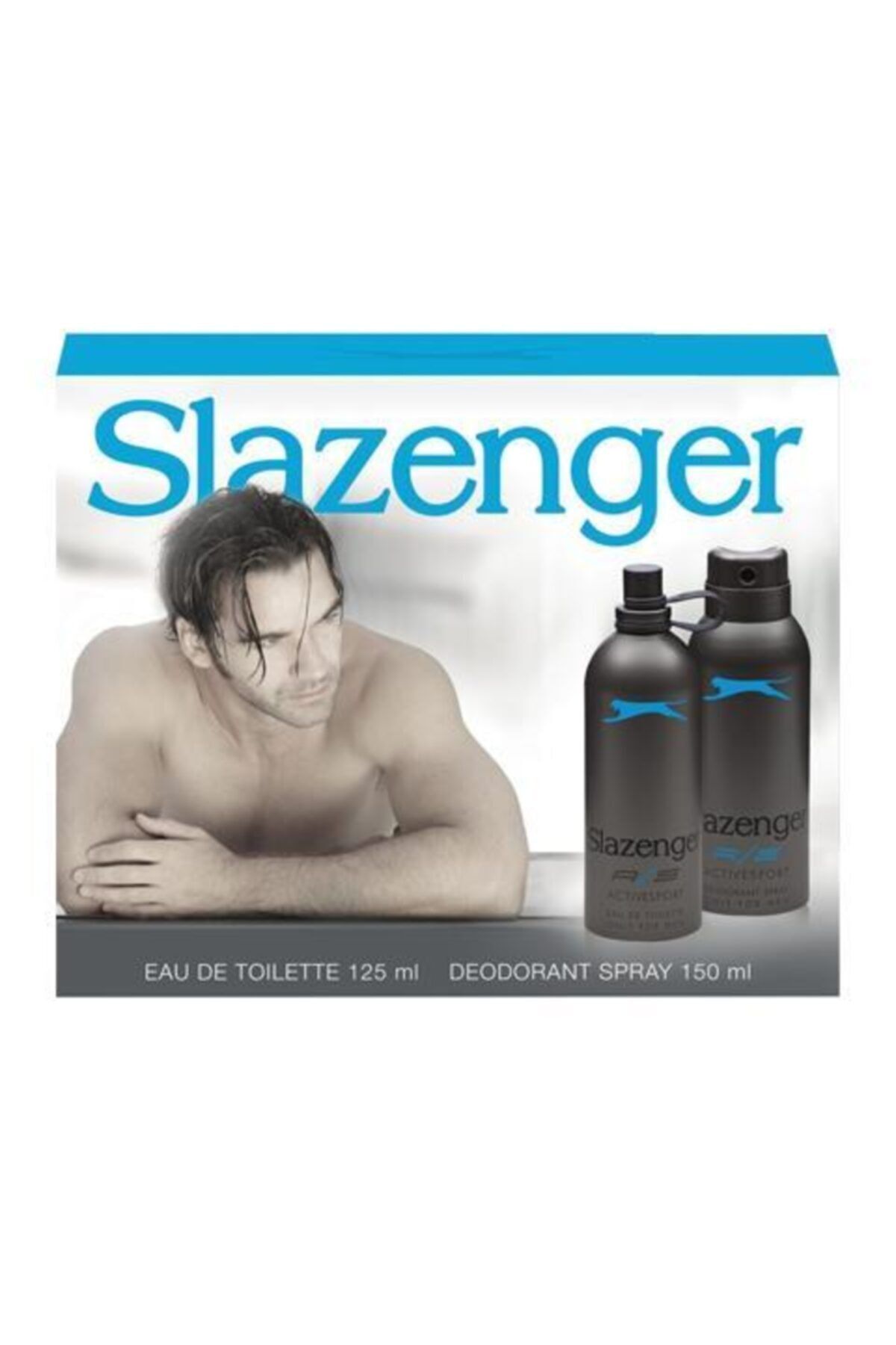 Slazenger Active Sport Mavi 125 ml Erkek Parfüm + 150 ml Deodorant Set