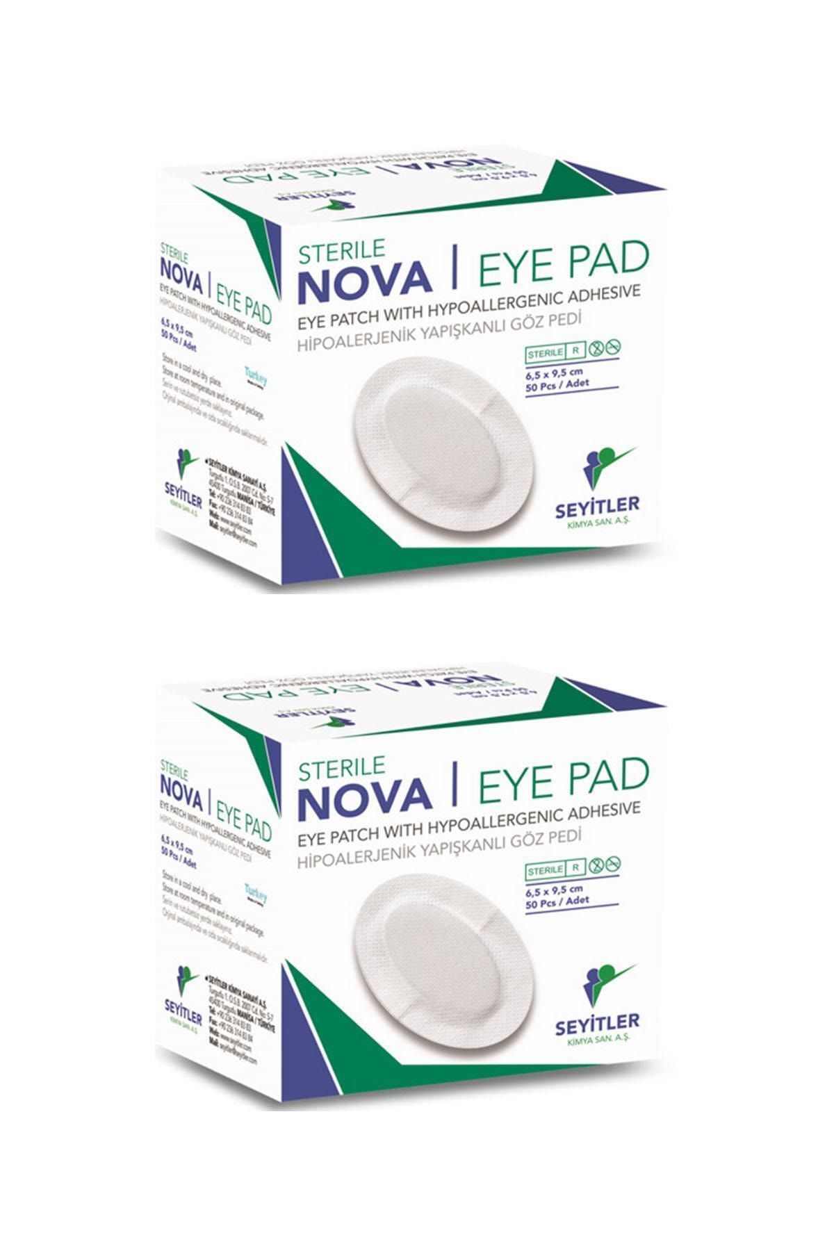 Nova Ped Yetişkin Göz Kapama Bandı Göz Pedi 6,5x9,5cm-100 Adet