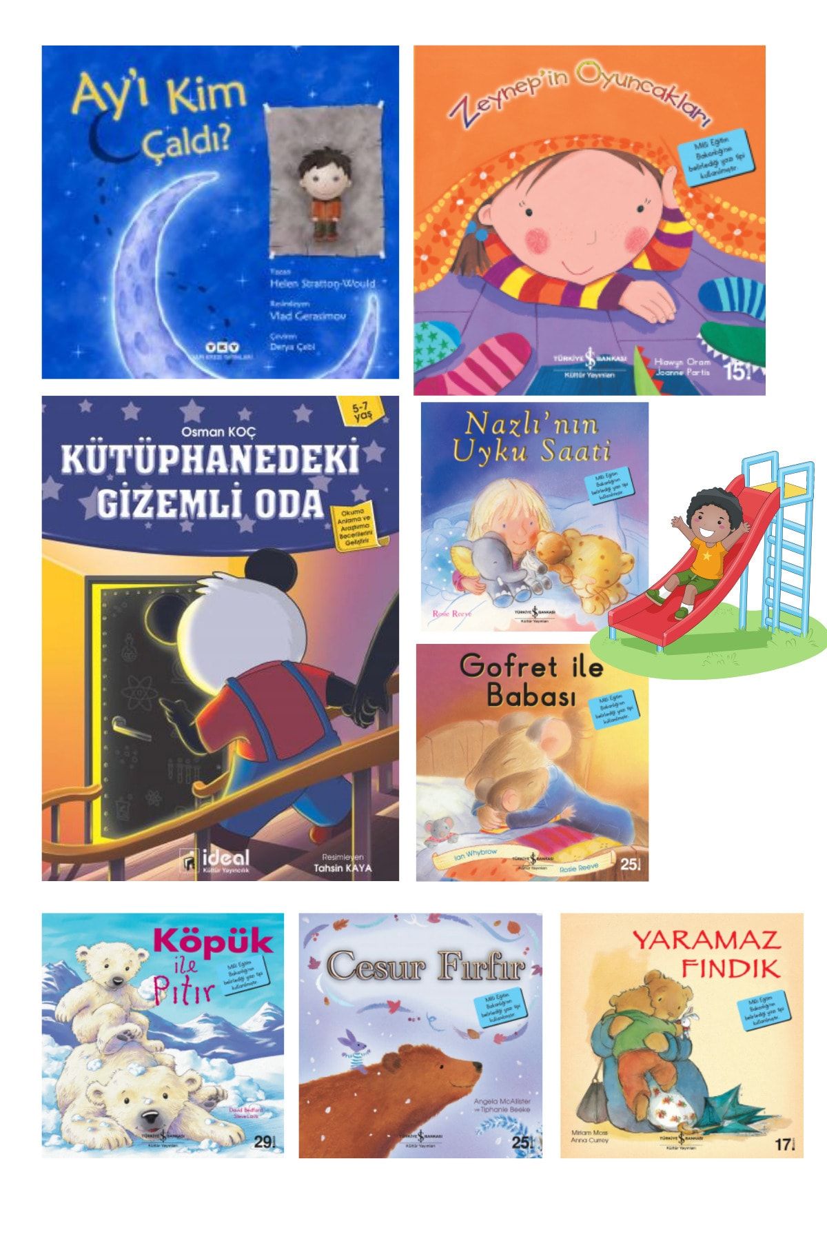 Türkiye İş Bankası Kültür Yayınları 8'li Çocuk Kitabı Seti
