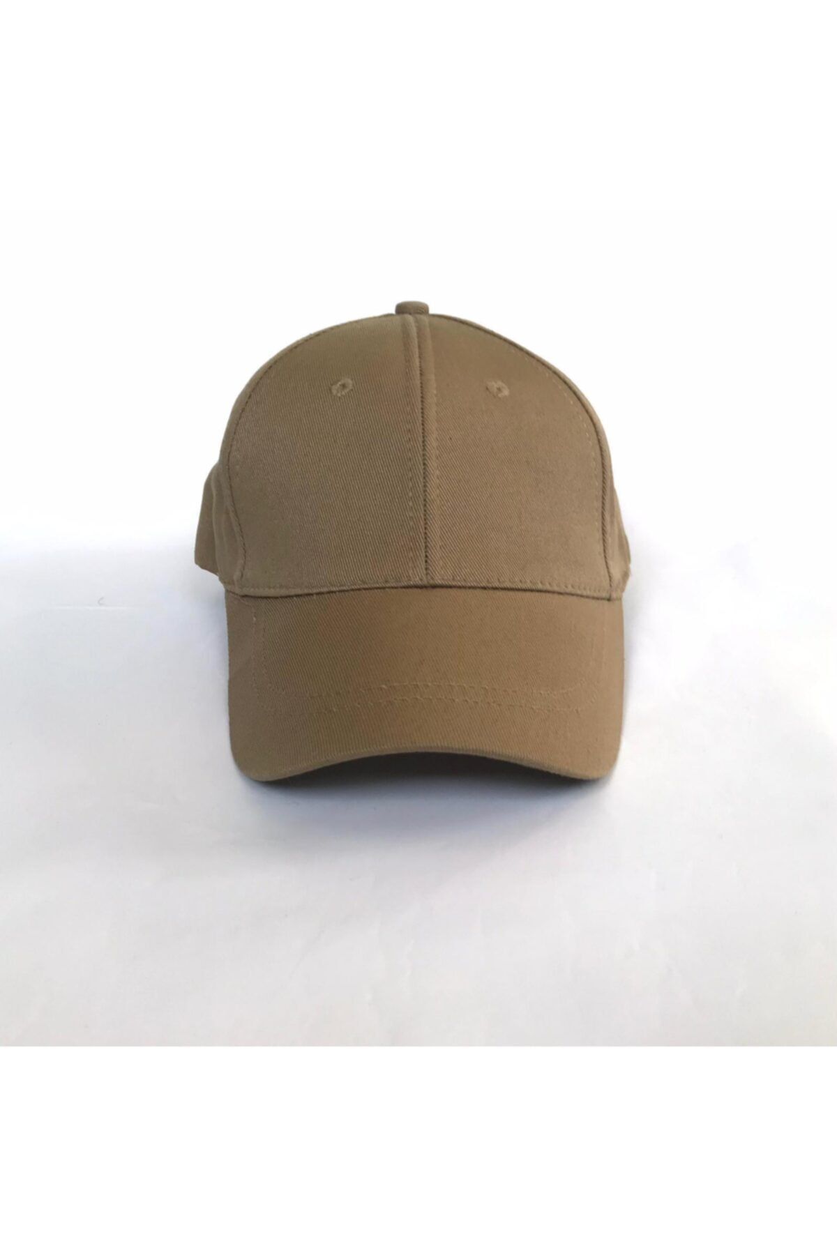 salarticaret Unisex Koyu Bej Spor Arkası Cırtlı Ayarlanabilir Şapka 55-60 Cm