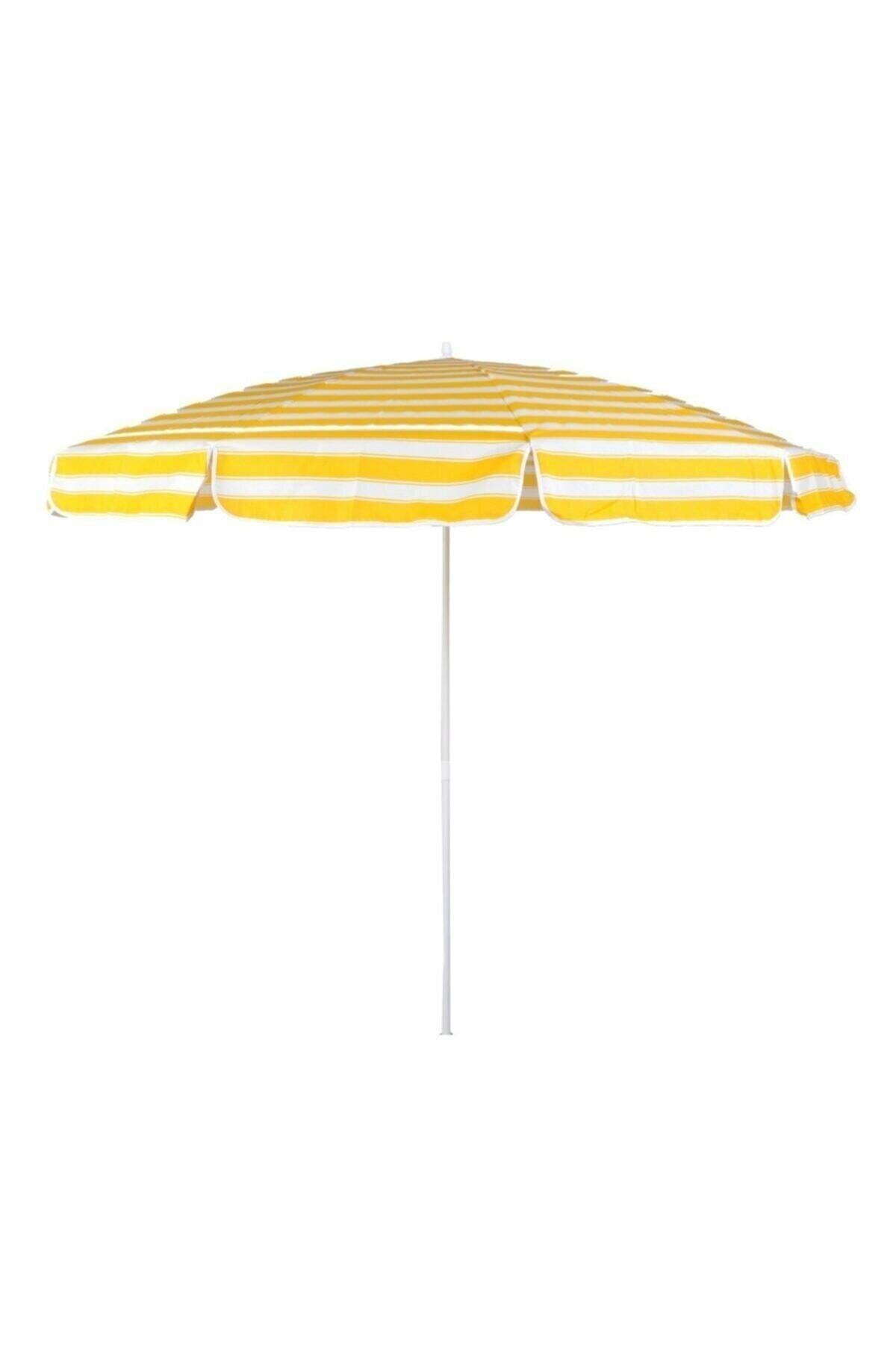 matchbang 2 Metre Sarı Plaj Şemsiyesi(bidonsuz)