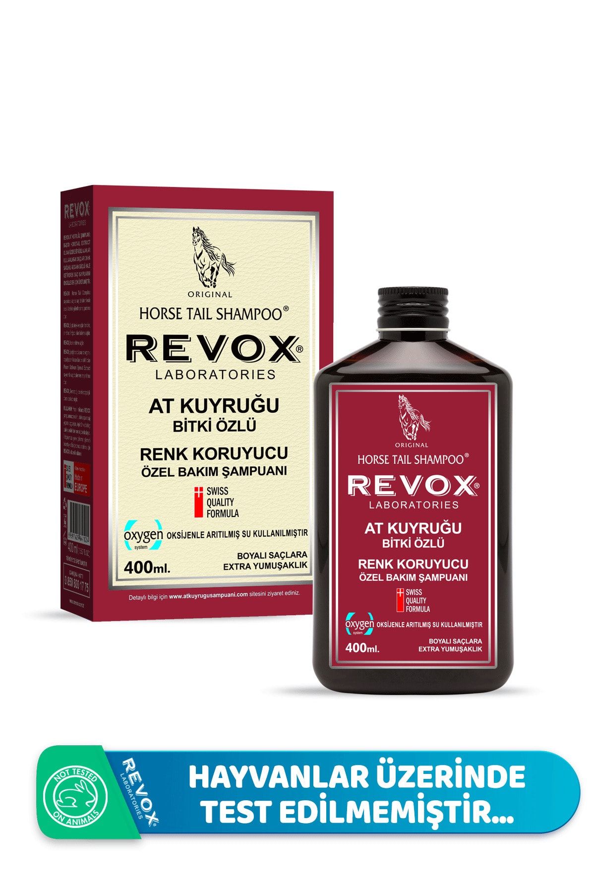 Revox Boyalı Saçlara Özel Renk Koruyucu At Kuyruğu Bitki Özlü Şampuan