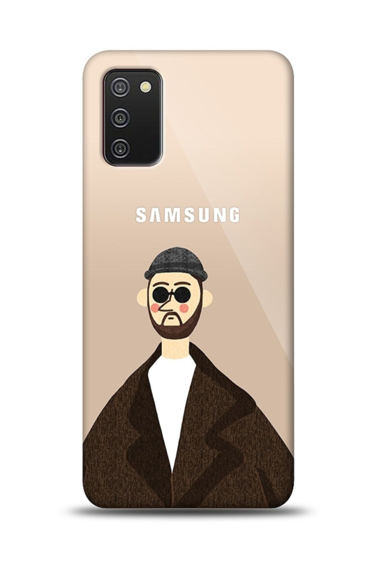Mobilcadde Samsung Galaxy A02s Uyumlu Leon Resimli Kılıf
