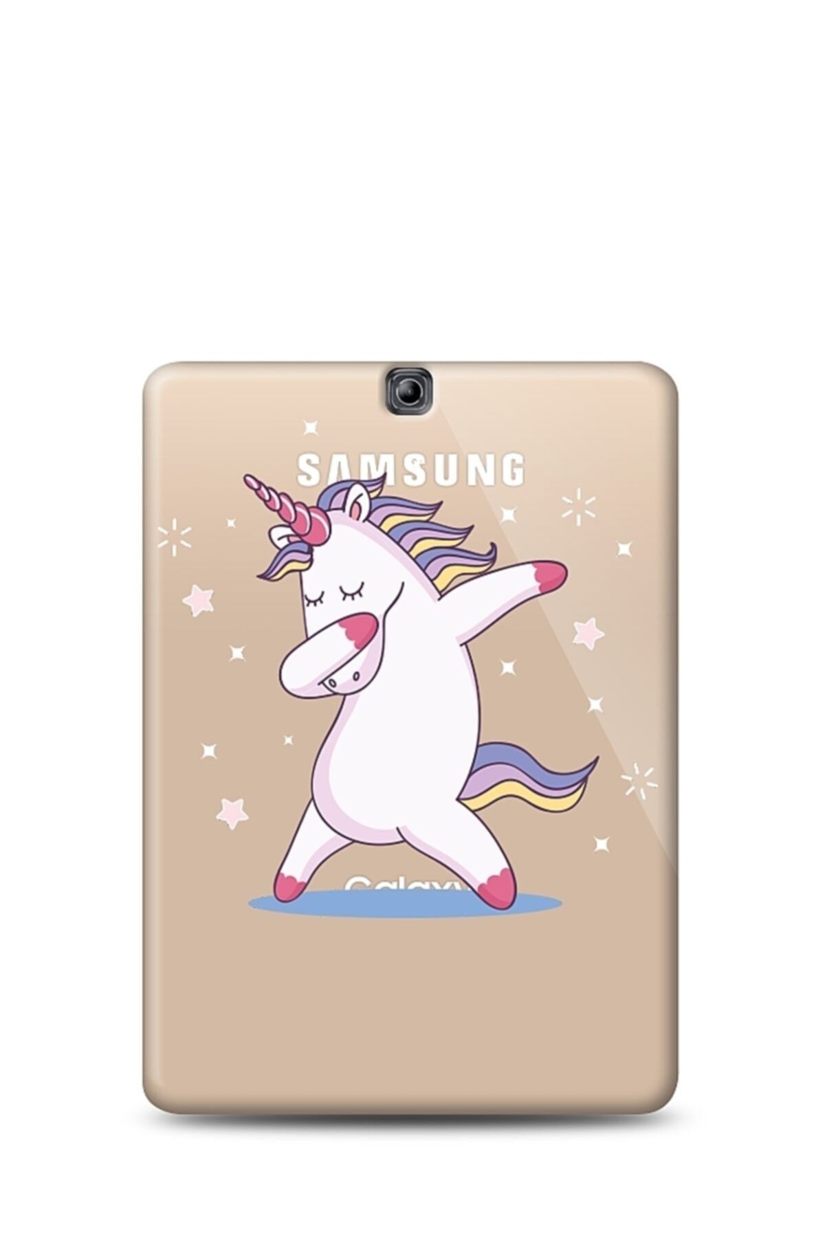 Mobilcadde Samsung Galaxy Tab S2 Wi-fi 9.7 Uyumlu Dab Unicorn Resimli Kılıf