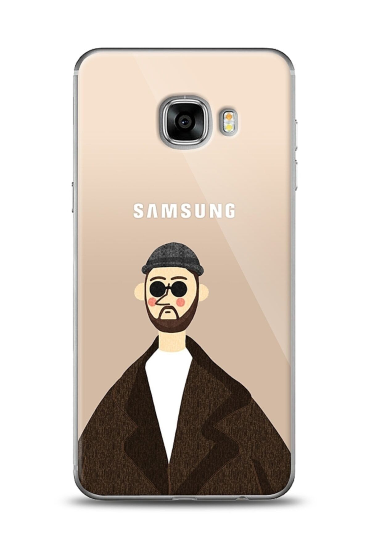 Mobilcadde Samsung Galaxy C5 Uyumlu  Leon Resimli Kılıf