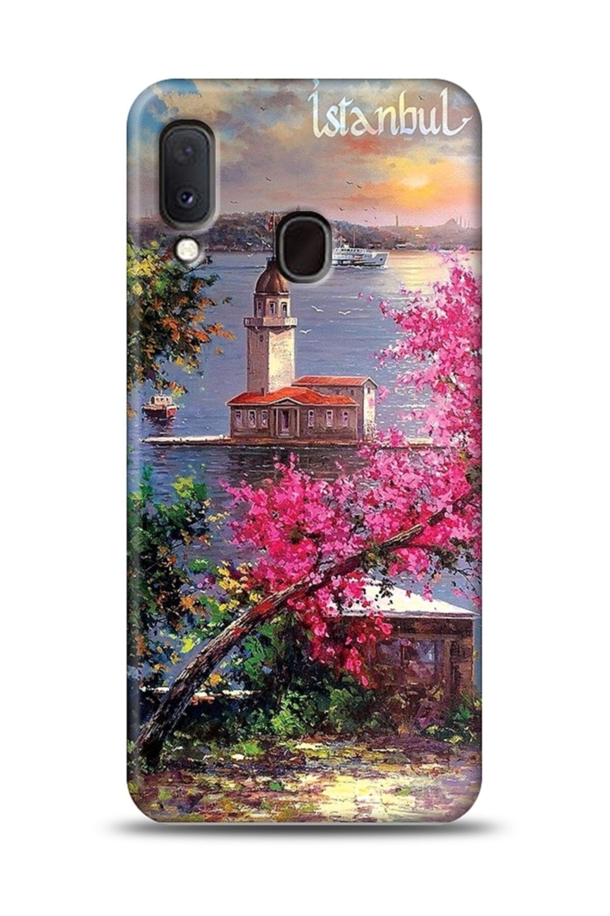 Mobilcadde Samsung Galaxy A20e Istanbul Begonvil Resimli Kılıf