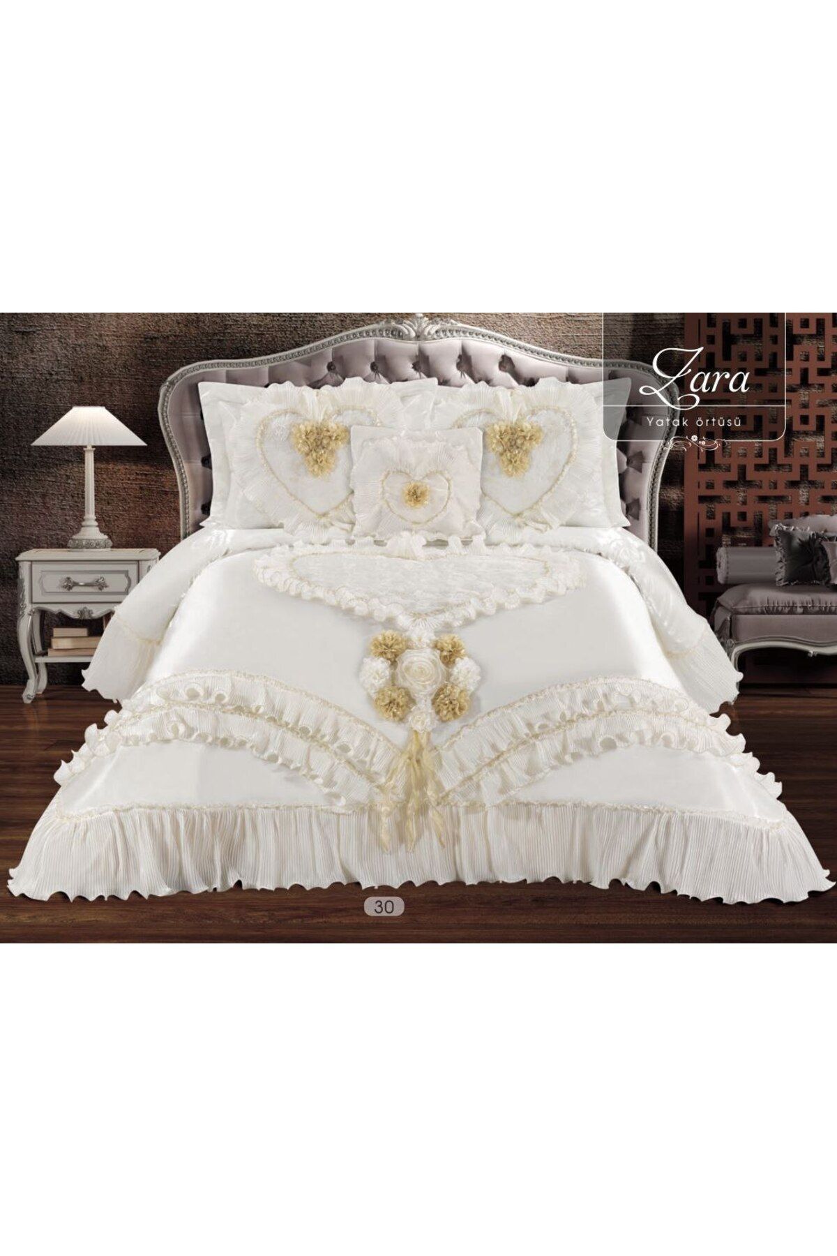 BALADI HOME çift kişilik çeyizlik yatak örtüsü King sayısı  yüksek kalite  4 parça  ( satan )