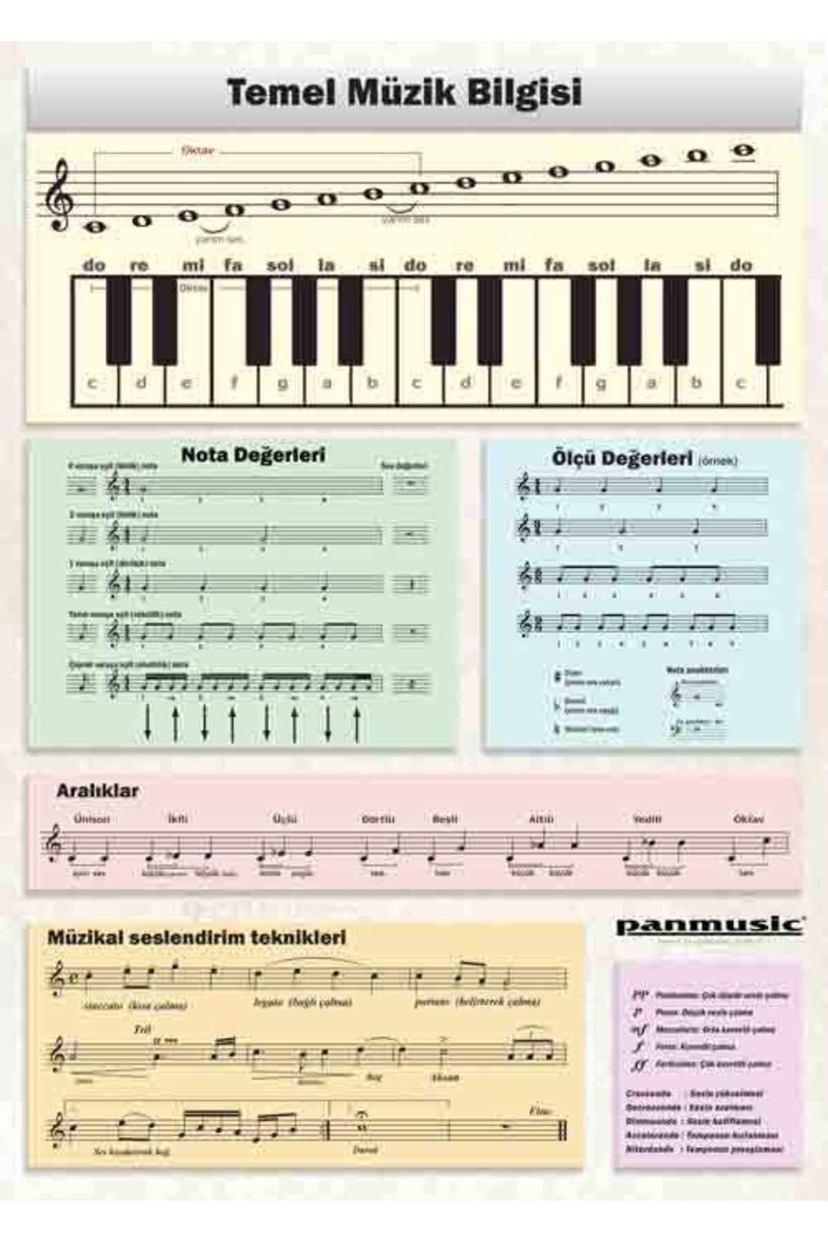 Panmüzik TEMEL MÜZİK BİLGİSİ POSTERİ