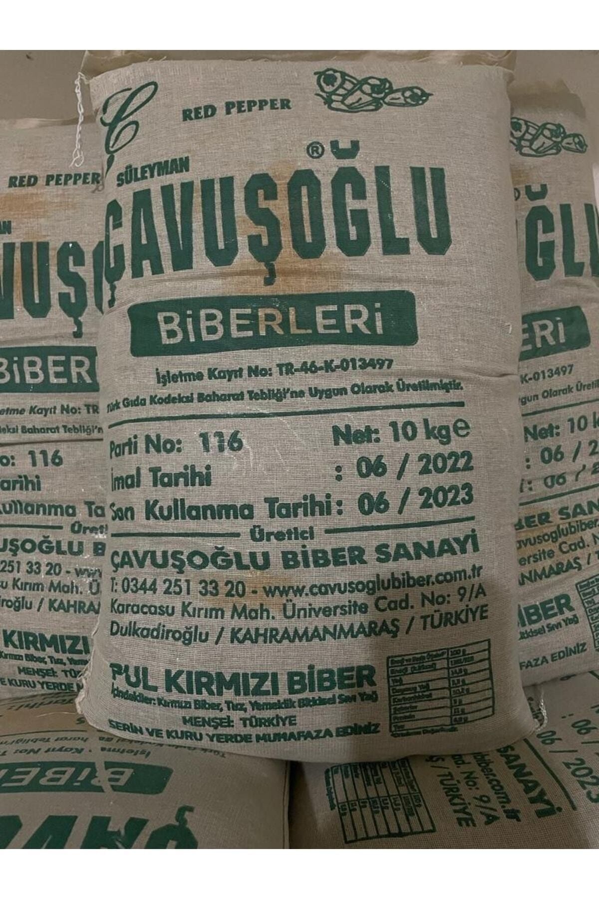 Çavuşoğlu Pulbiber Acılı 10 Kg