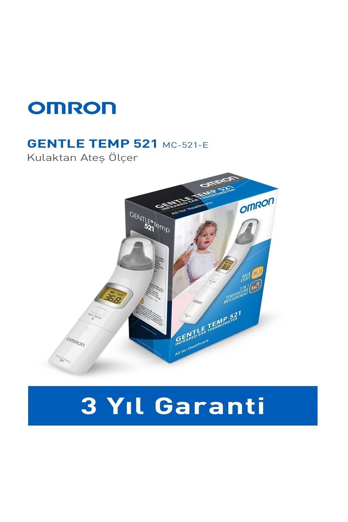 Omron Gentle Temp 521, 3'ü 1 Arada Kulaktan Ölçer Ateş Ölçer