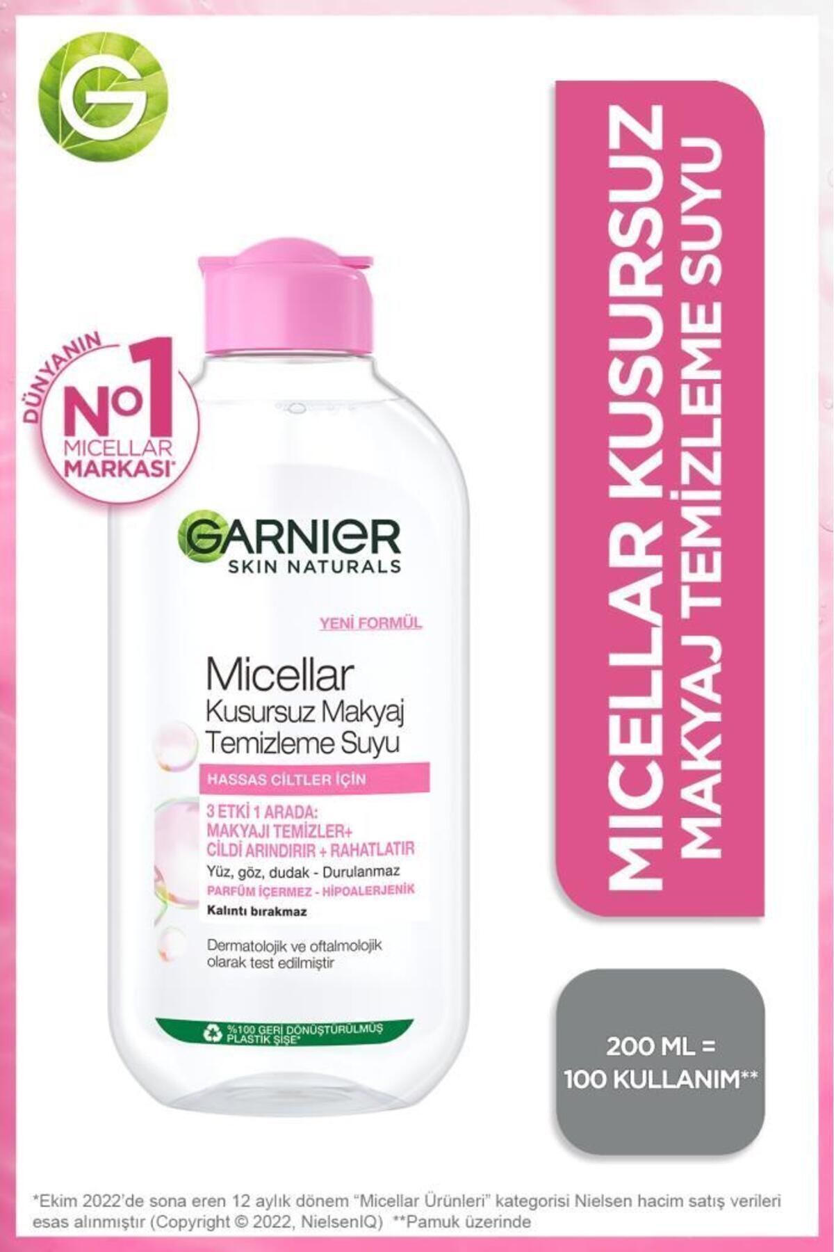 Garnier Micellar Kusursuz Makyaj Temizleme Suyu 200ml