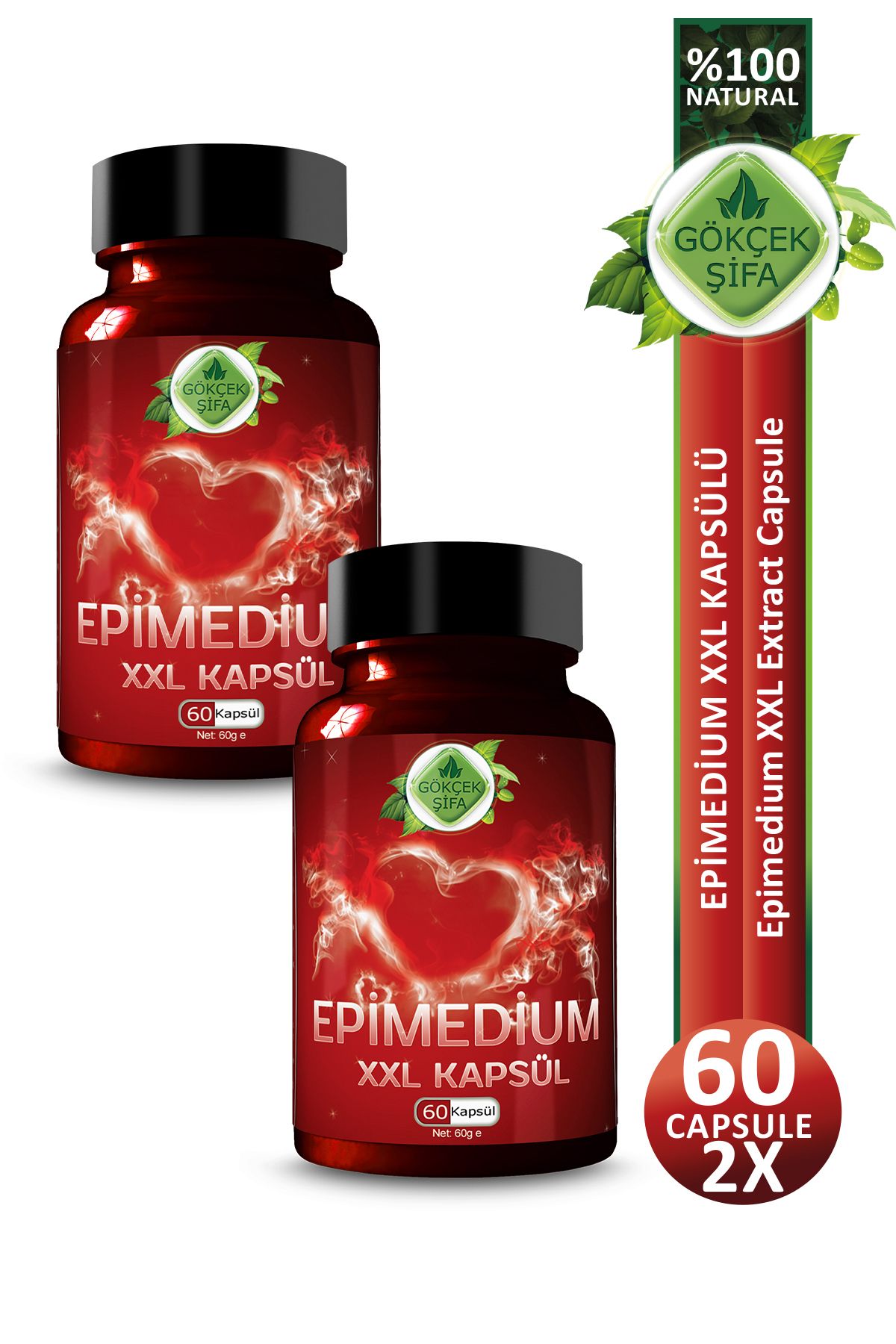 Gökçek Şifa Epimedium Kapsül (Epimedium Capsule) X 2