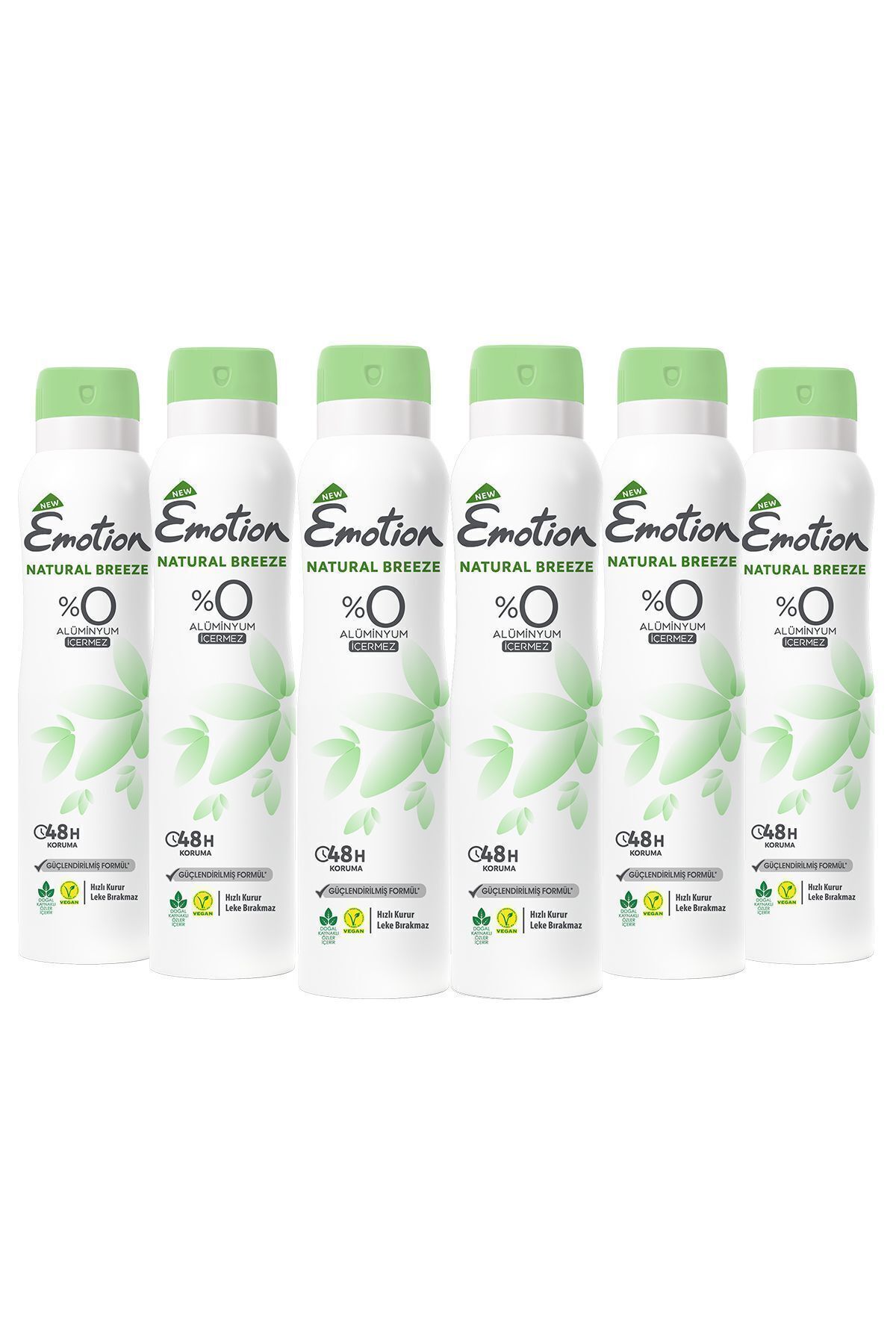 Emotion Natural Breeze Kadın Deodorant 6x150ml