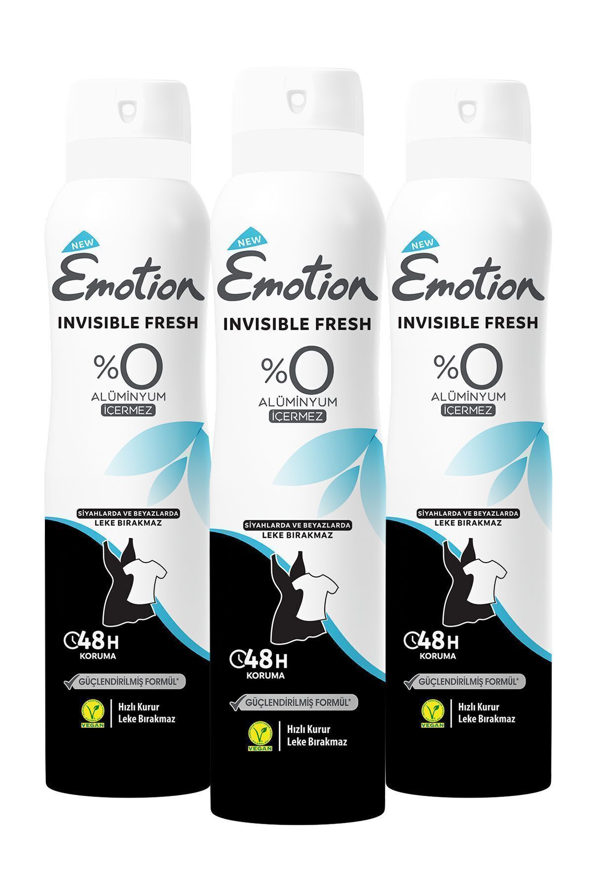 Emotion Invisible Fresh Kadın Deodorant 3x150ml