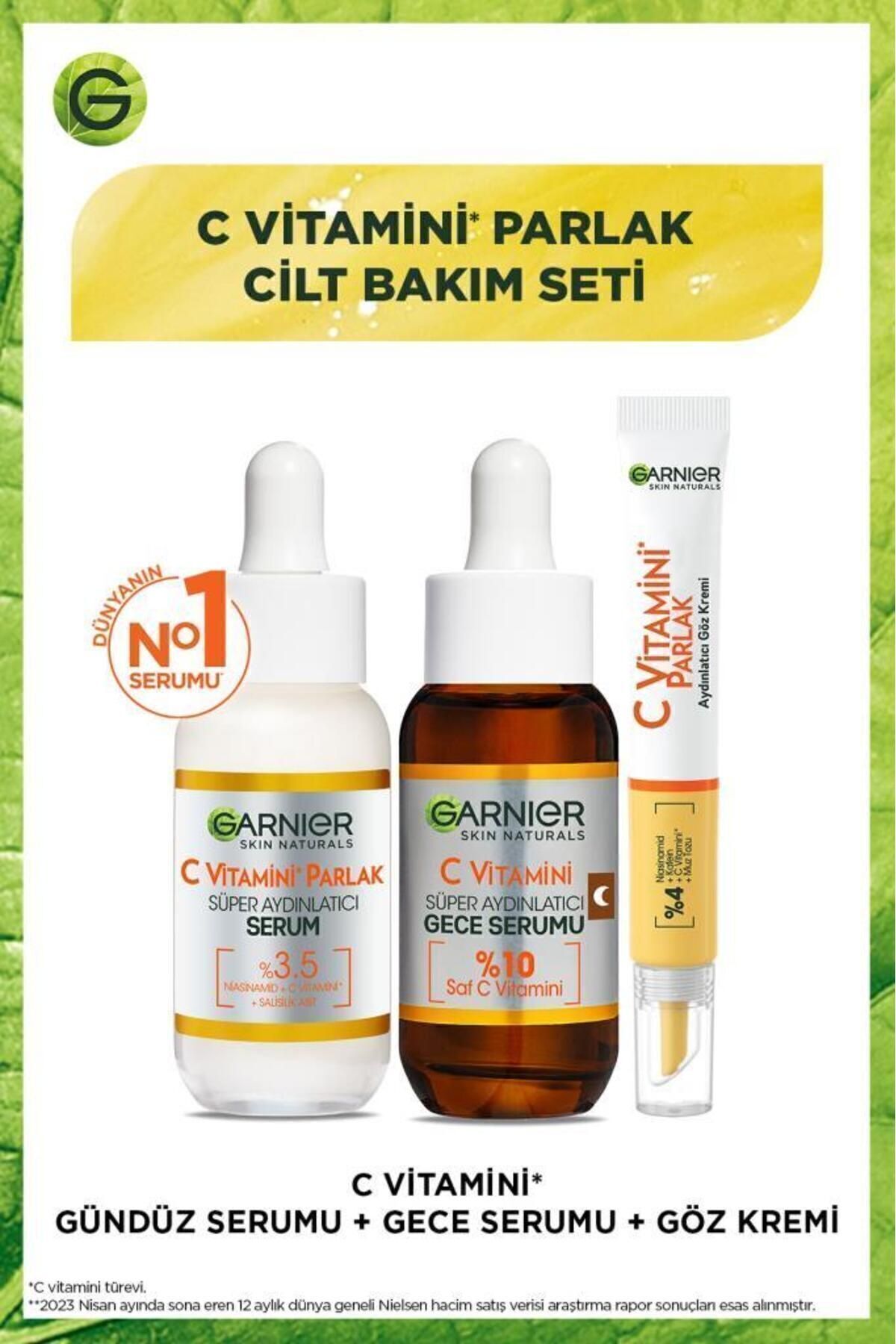 Garnier C Vitamini Gece & Gündüz Serumu + C Vitamini Göz Kremi