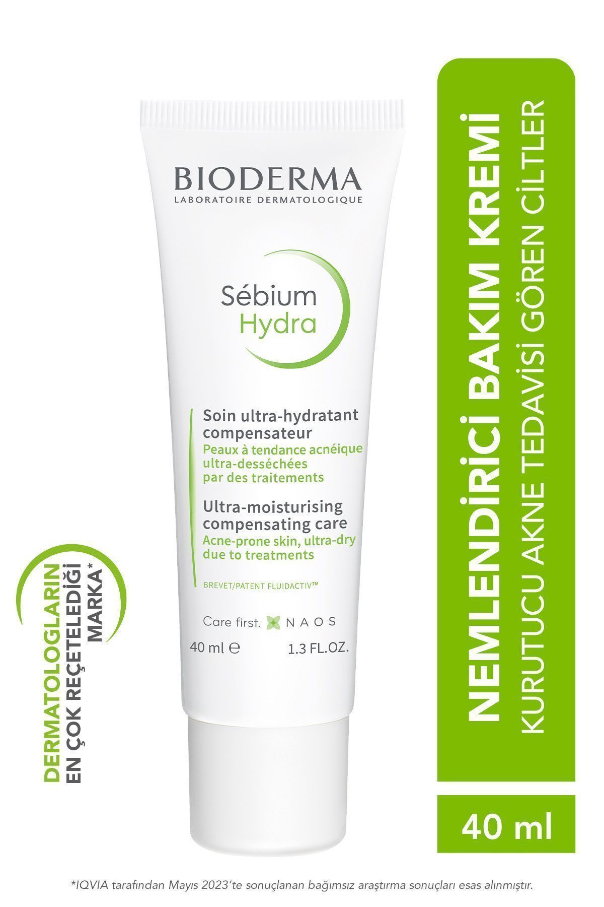 Bioderma Sebium Hydra Yoğun Nemlendirici Seramid İçeren Kurutucu Akne Tedavisi Yatıştırıcı Bakım Kremi 40 ml