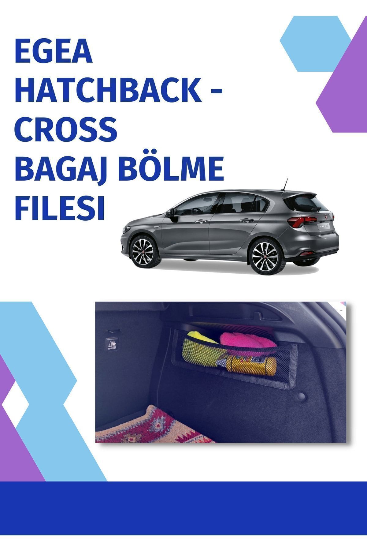 Fiat Egea Hatchback - Cross Bagaj Bölme Filesi (2adet)