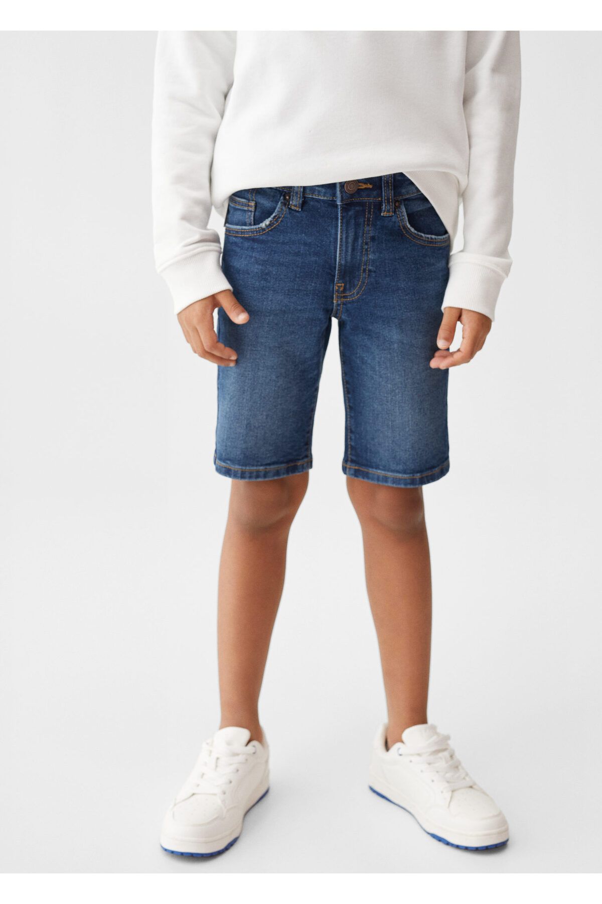 MANGO Koyu Denim Erkek Çocuk Şort & Bermuda 57150469