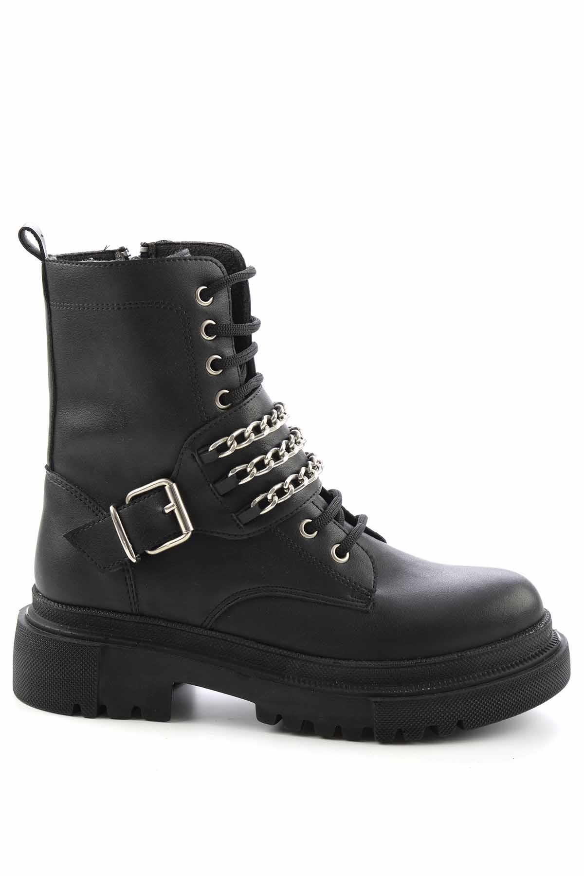 Bambi Siyah Kadın Bot & Bootie K02578000709