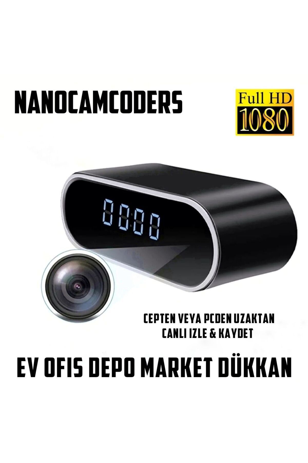 Nanocamcoders 1080p Gizli Saat Kamera Mini Wifi Güvenlik Kamerası Mikro Gizli Pır Kamera Msk99
