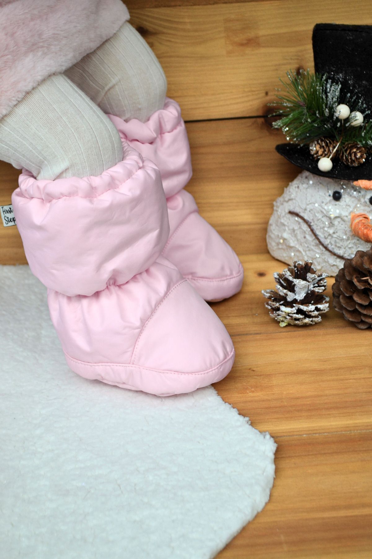 First Step Pembe Kız Bebek Astronot Bot-F-871
