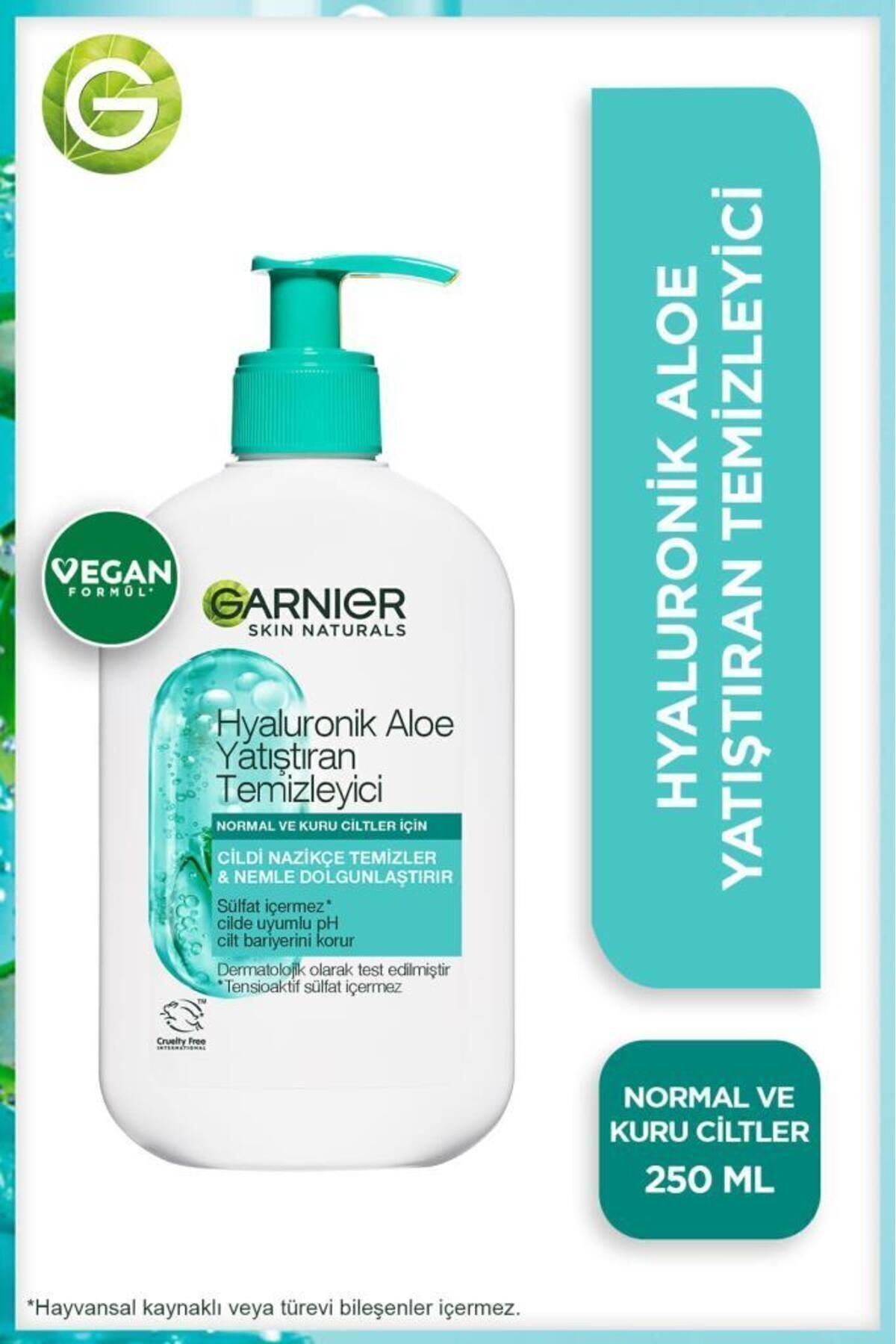 Garnier Hyaluronik Aloe Nemlendiren ve Yatıştıran Temizleyici 250 ML