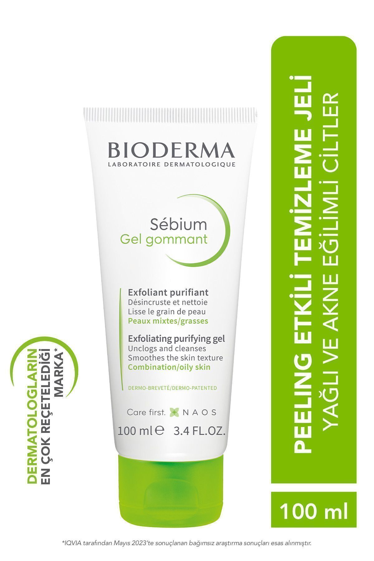 Bioderma Sebium Exfoliating Karma Ve Yağlı Ciltler Için Peeling Temizleme Jeli 100ml