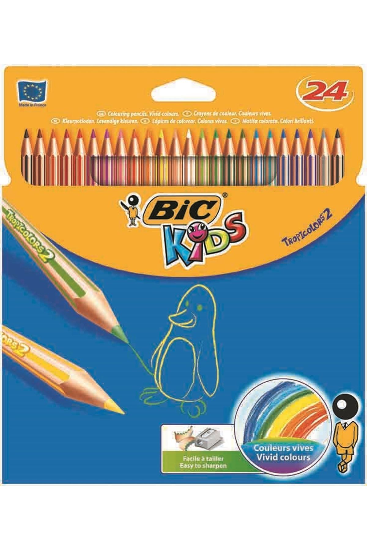 Bic Kuru Boya 24lü Uzun