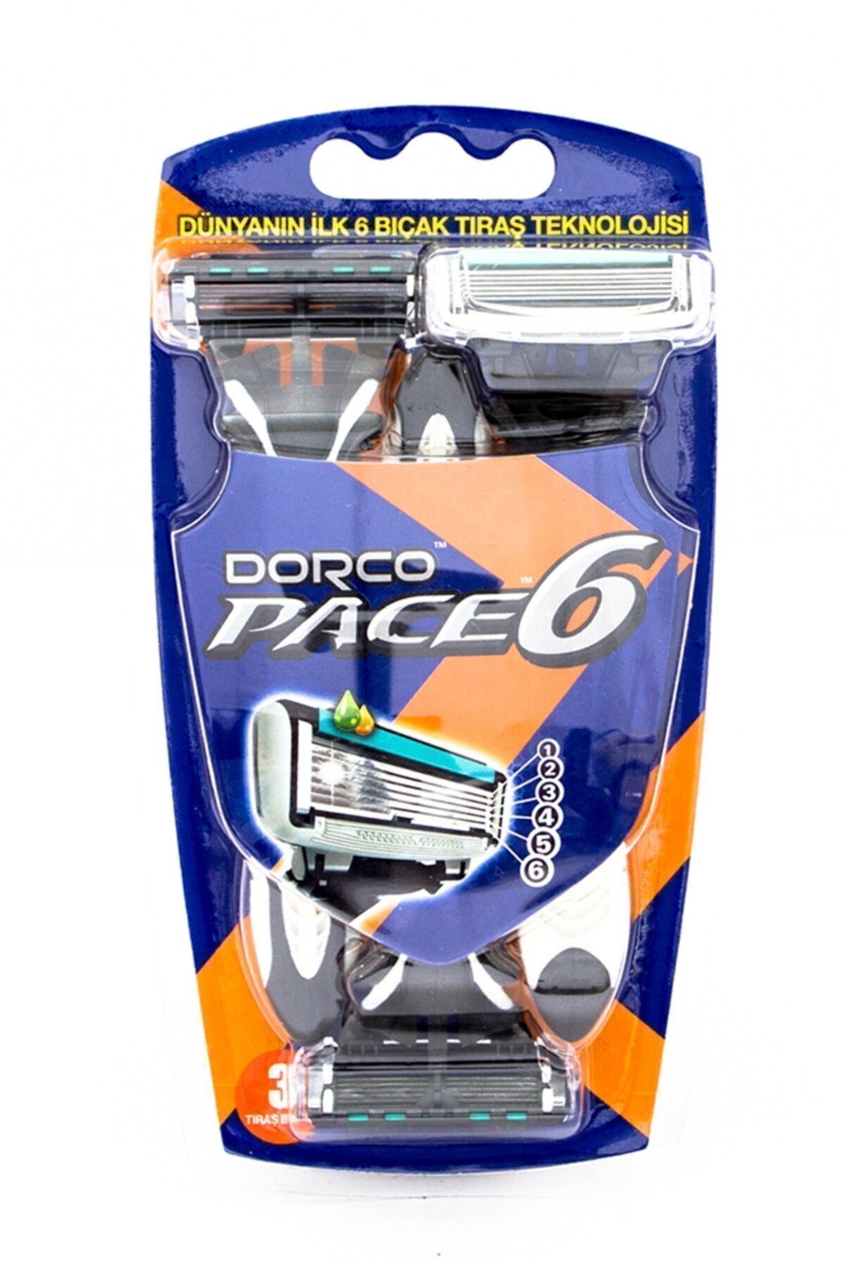 Dorco Pace 6 Bıçaklı Kullan-at Tıraş Bıçağı 3 lü Paket  8801038572918