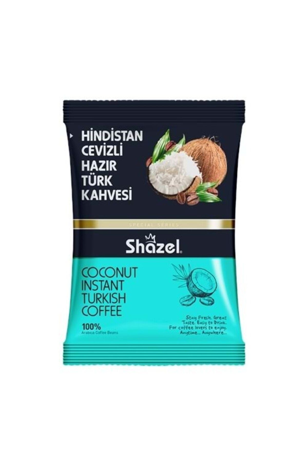 Shazel Hindistan Cevizli Hazır Türk Kahvesi 100g (AROMALI)