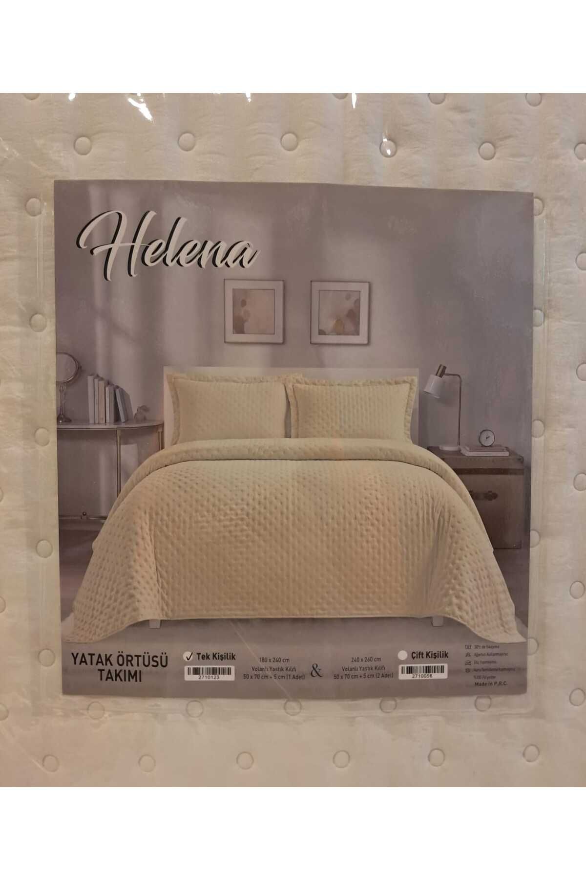 İpekçe Home Ipekçe Home Helena 2 Parça  Tek Kişilik Yatak Örtüsü