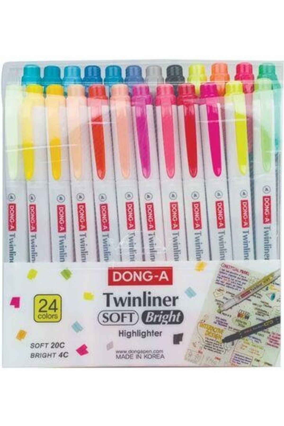 Dong A Twınlıner Soft Fosforlu Kalem 24 Lü