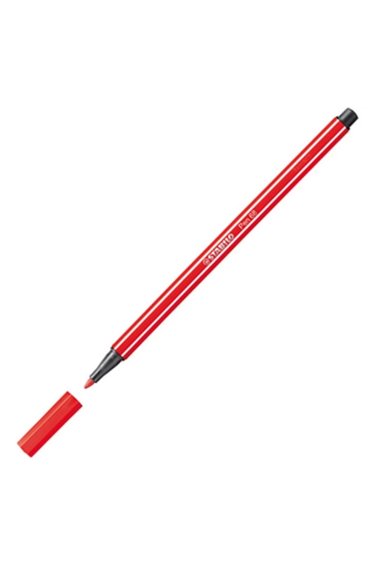 Stabilo Pen Kalın Keçe Uçlu Kalem Kızıl 68/48