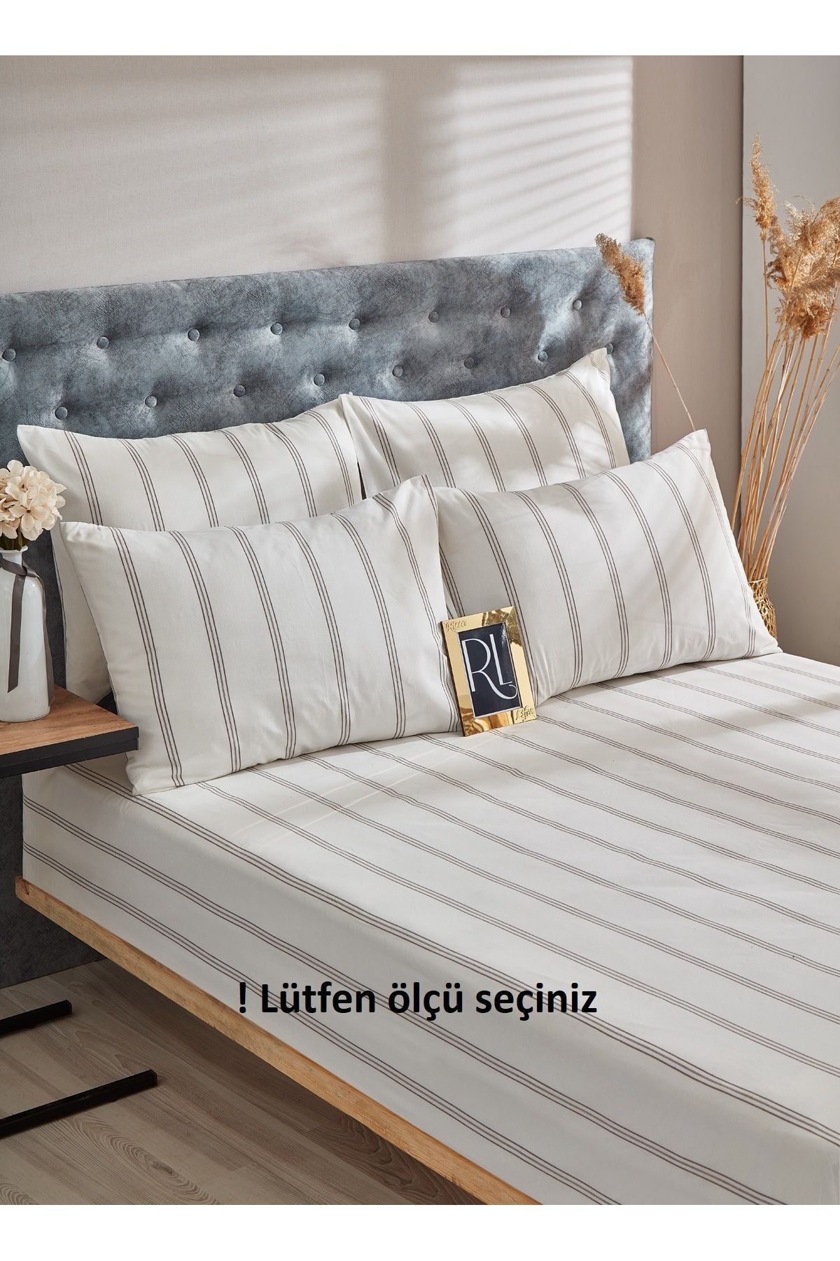Ricco Lifes Atlantis Lastikli Çarşaf Yastık Kılıfı Pamuklu Tek Kişilik - Çift Kişilik - Battal