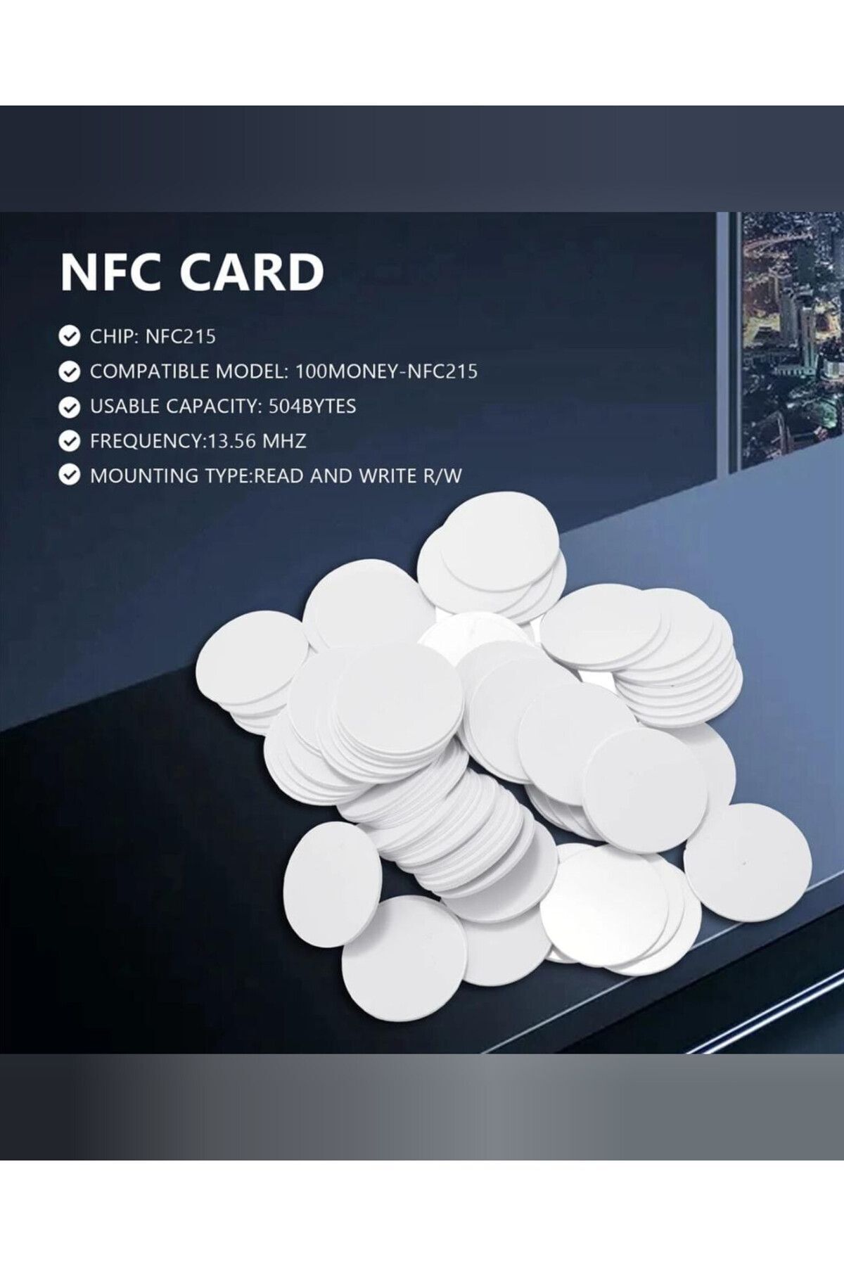NFC Tag 13.56 Mhz (10 ADET TAG 13.56 MHZ)