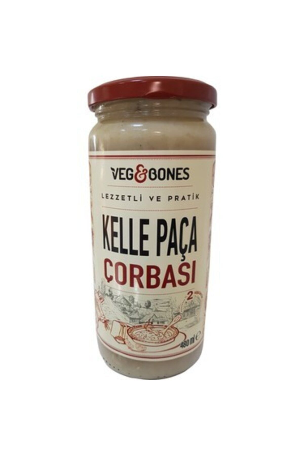 Veg&Bones Kelle Paça Çorbası 480 ml
