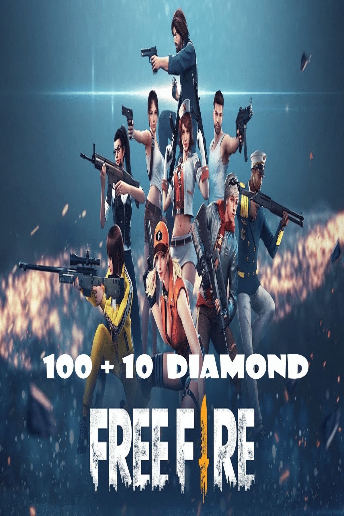 The Free Fire 10010 Diamond