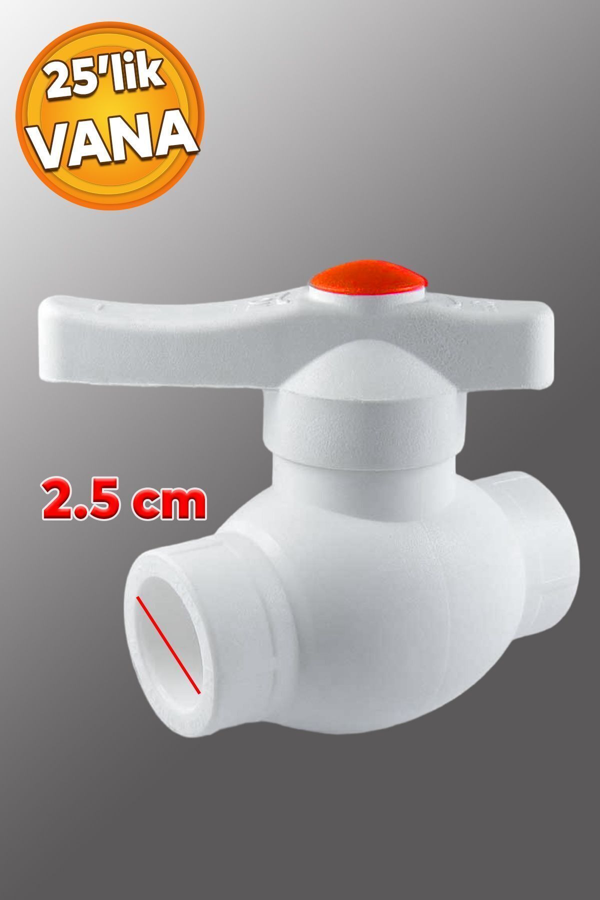 Badem10 Küresel Pprc Ekonomik Plastik 25'lik Pvc Su Vanası Musluk Dişsiz Aç Kapa Boru Kaynak Makine Bağlantı