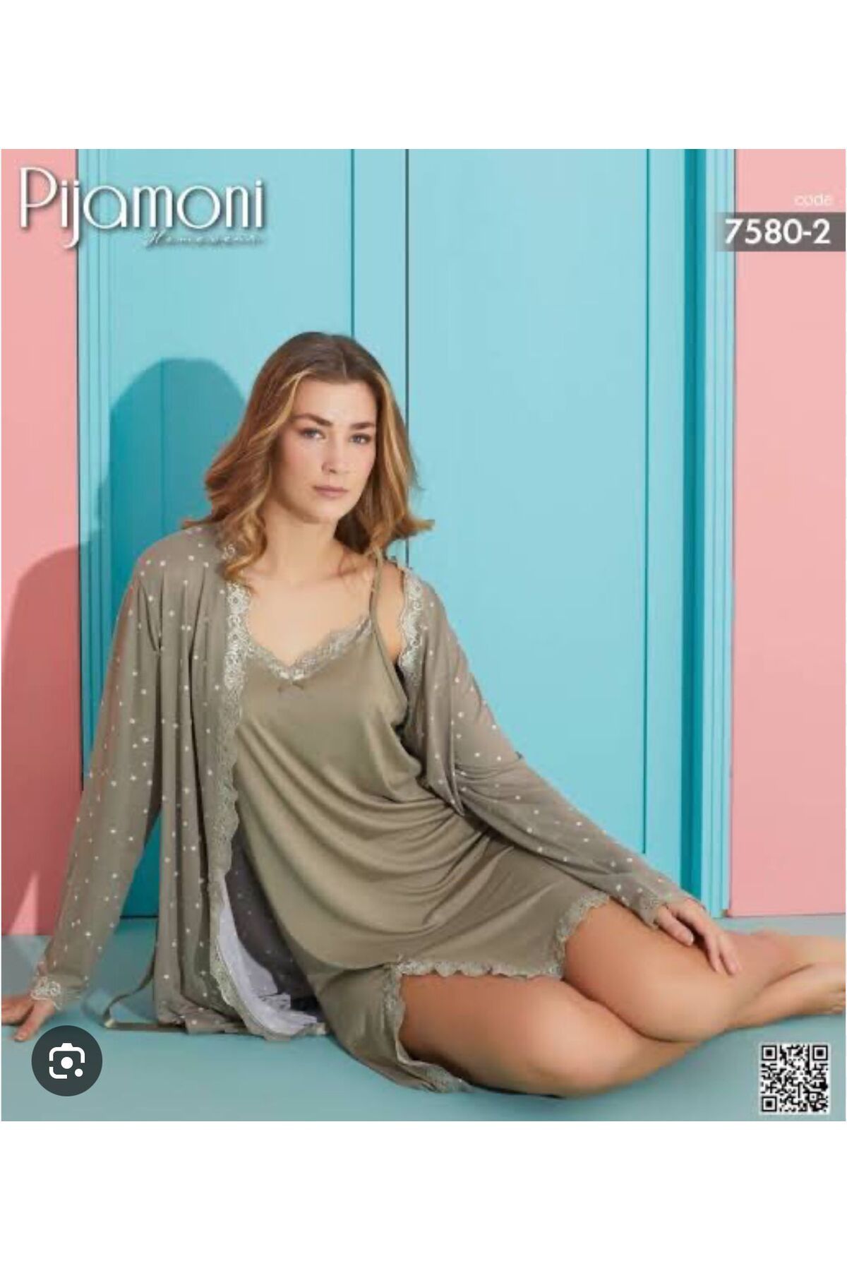Pijamoni ELBİSE-SABAHLIK PİJAMA TAKIMI