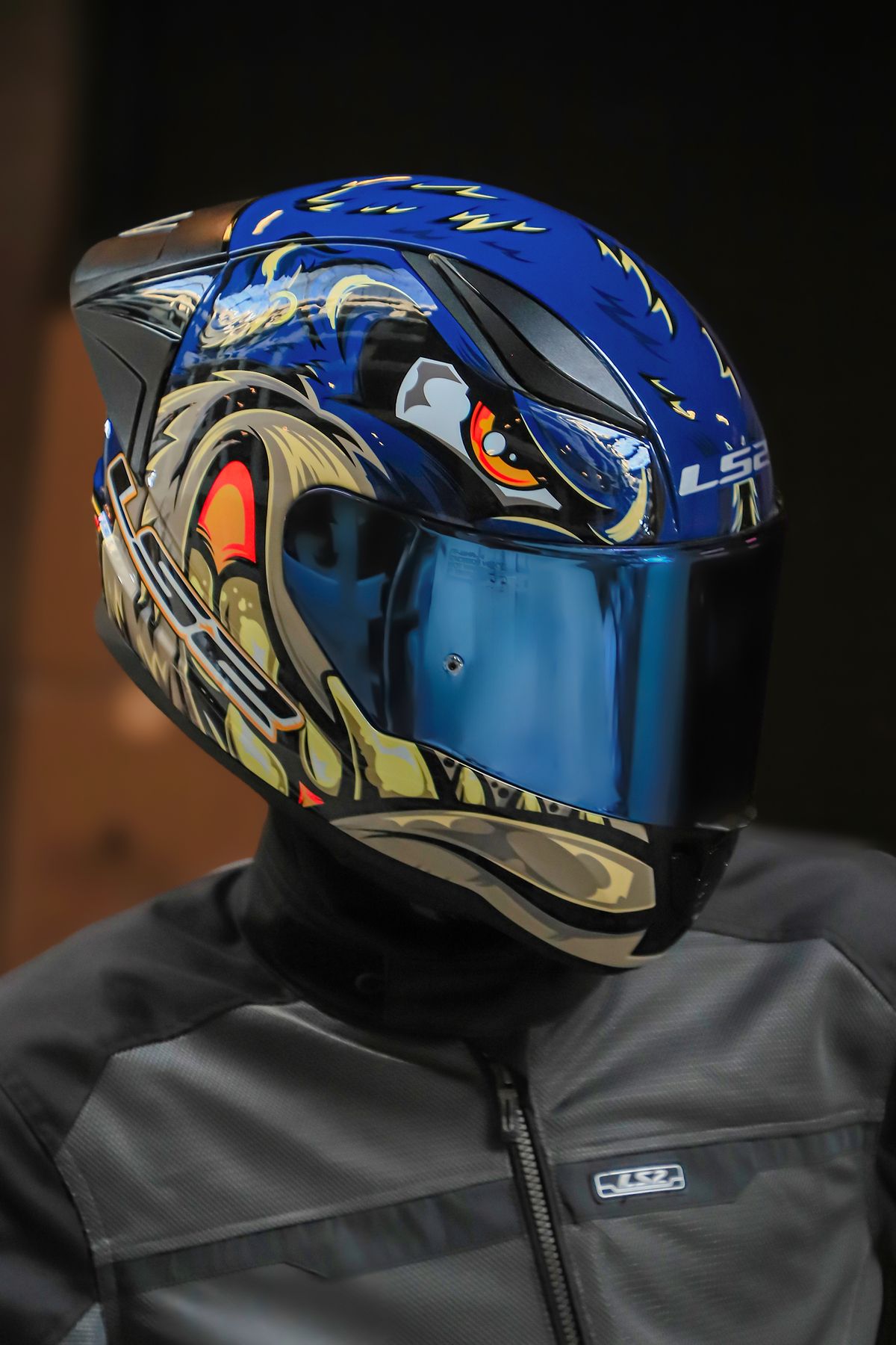 LS2 RAPID 2 RACE SPOX MAVİ-GRİ KASK