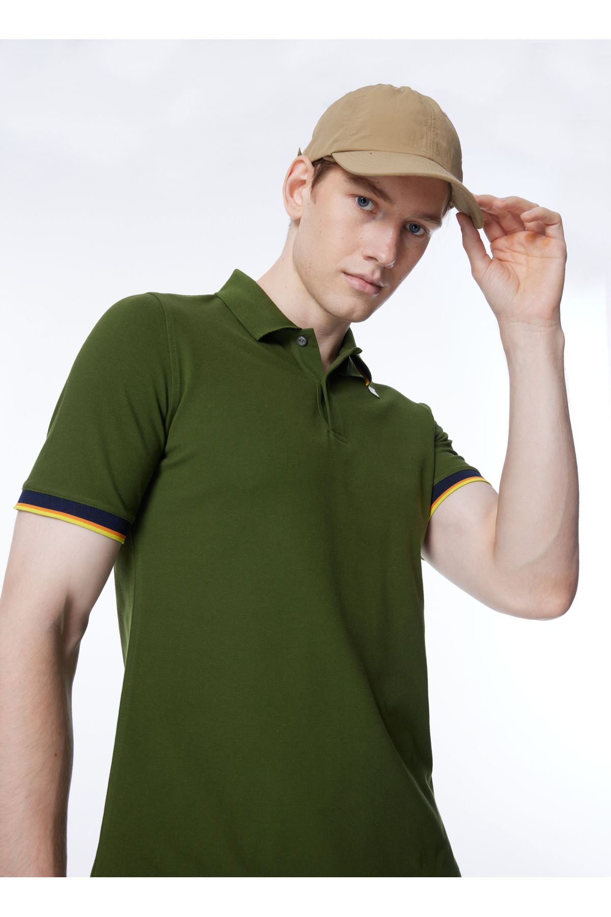 K-Way Yeşil Erkek Polo T-Shirt K7121IW_VINCENT