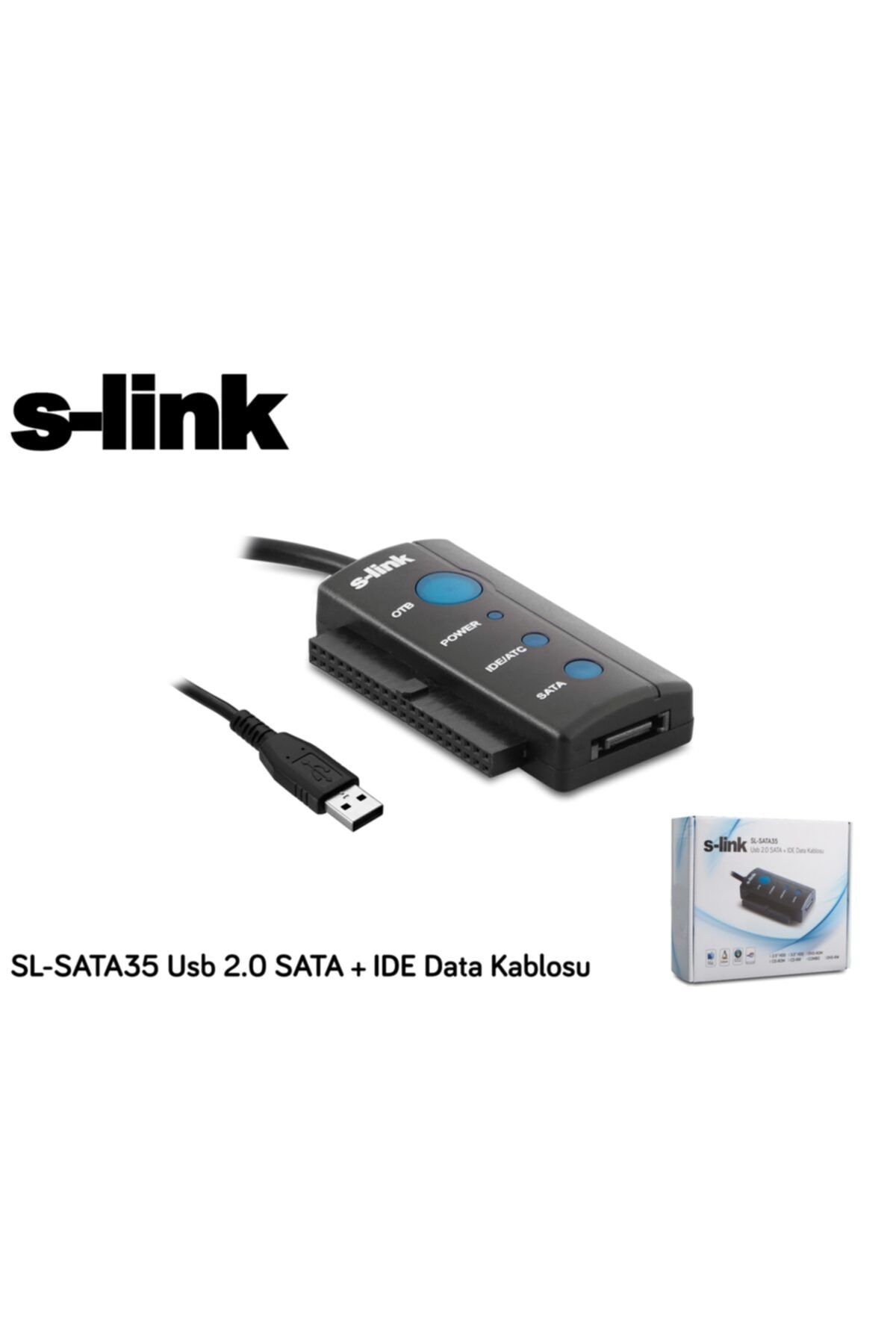 S-Link SL-SATA35 Usb 2.0 to Sata + ıde Data Çevirici
