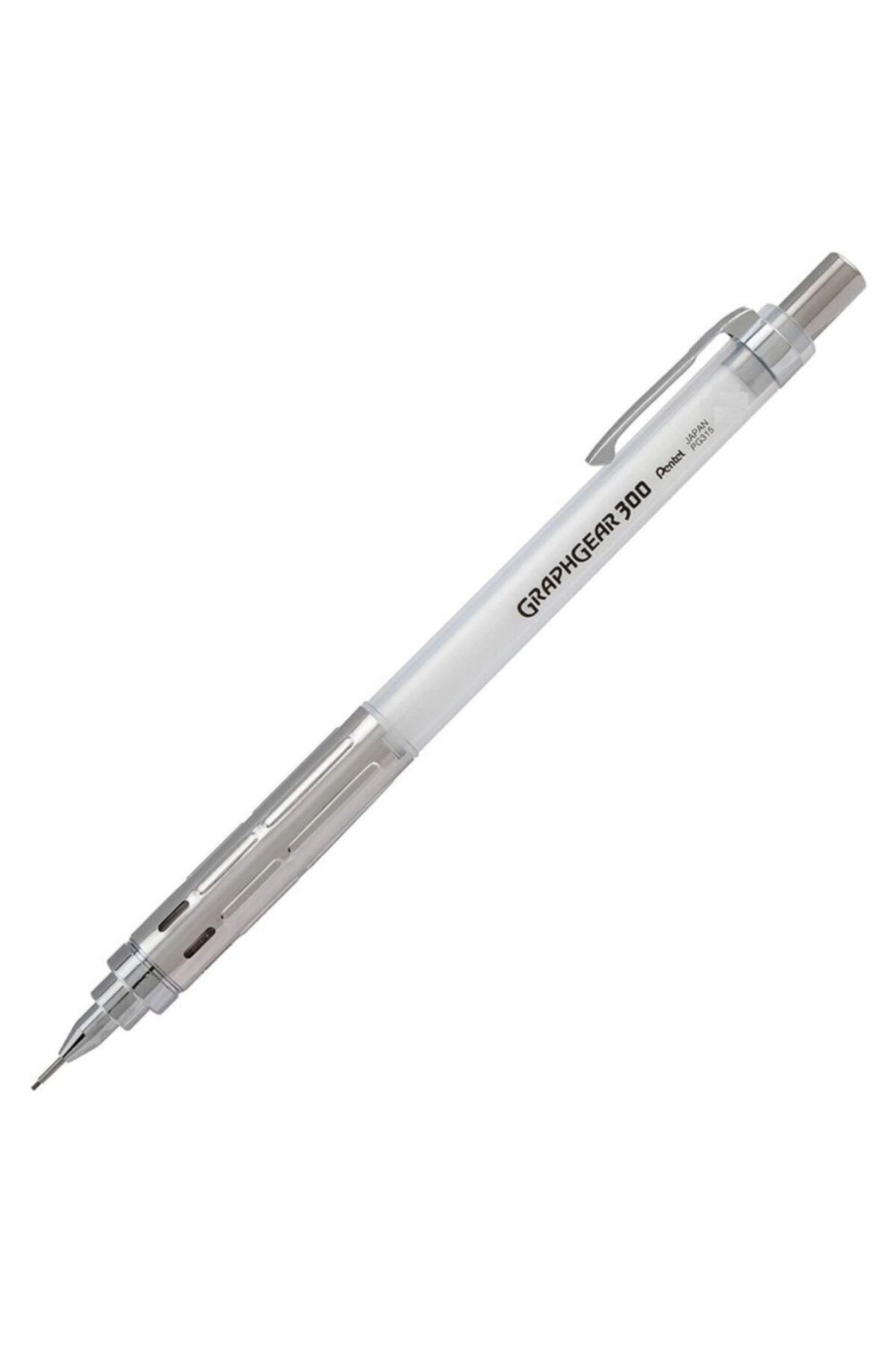 Pentel Teknik Çizim Ve Yazı Için Vesatil Kalem 0.7 Mm Beyaz Graphgear 300