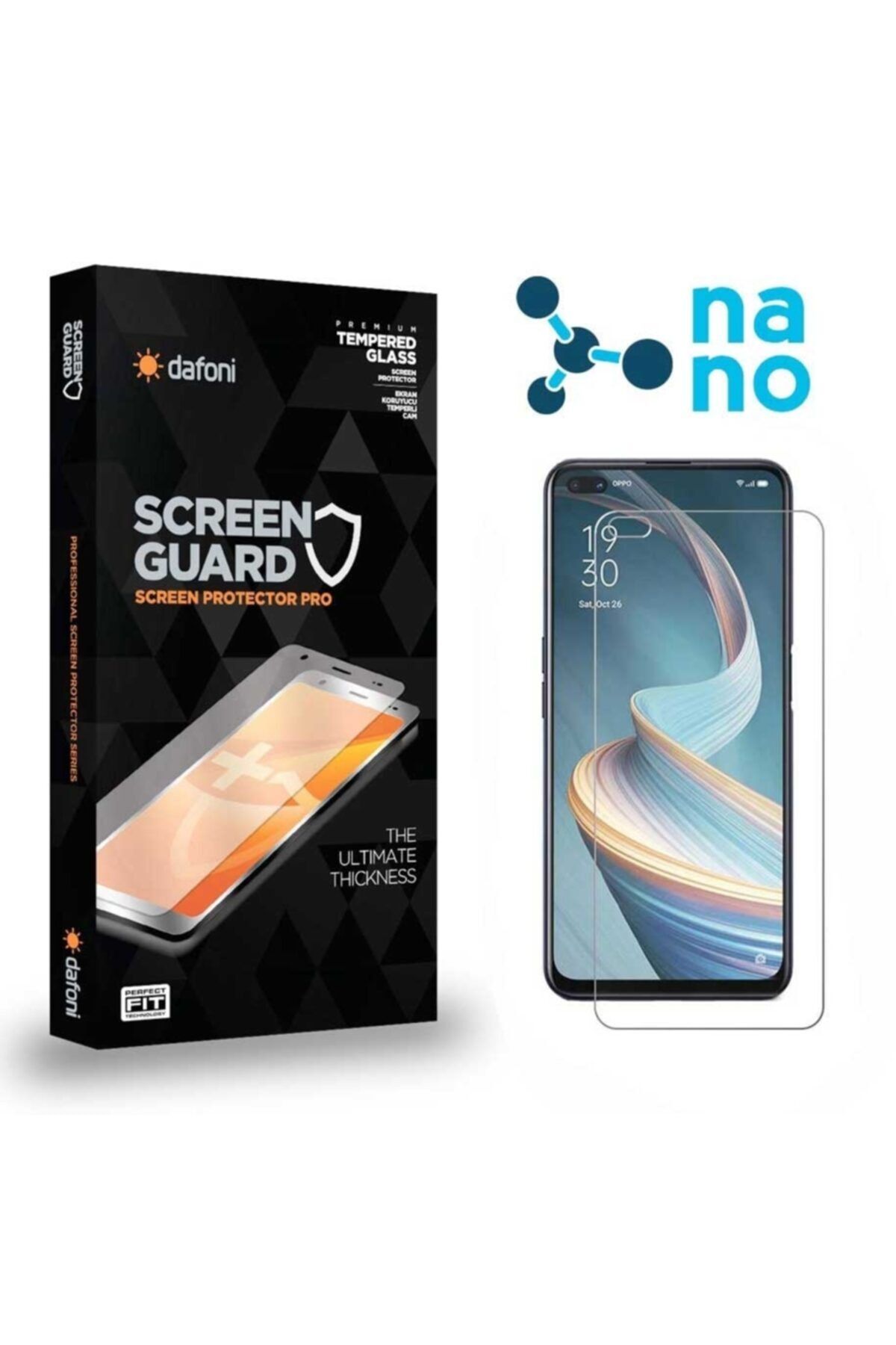 Mobilcadde Dafoni Oppo Reno4 Uyumlu Nano Premium Ekran Koruyucu
