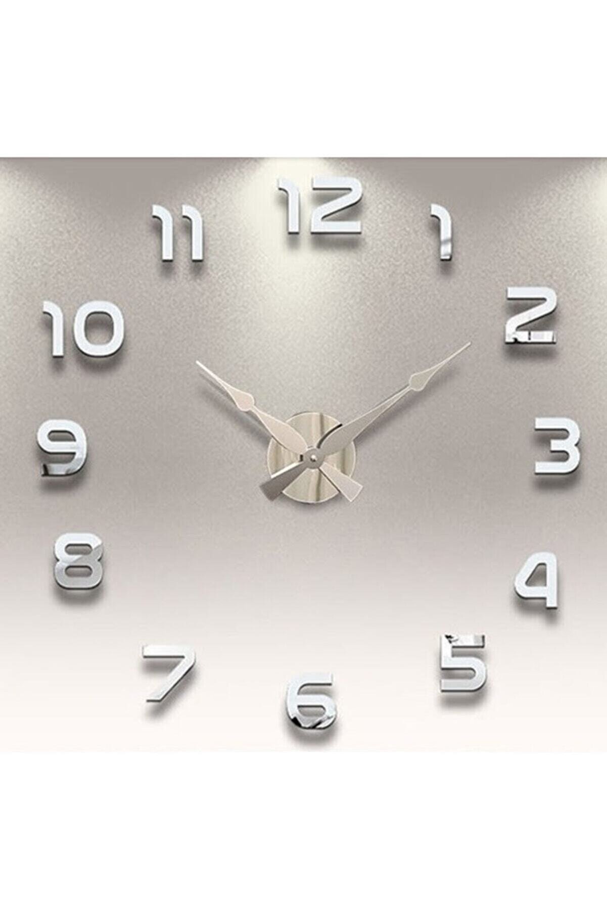 Otantik Dekoratif 3d Duvar Saati Oturma Yatak Odası Ev